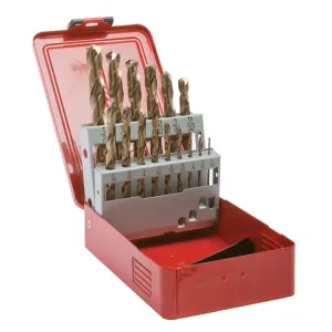 15-Piece 8 Percent Cobalt Drill Bit Set. 135 Degree Split Point (1/16 in - 1/2 in x 32nds)