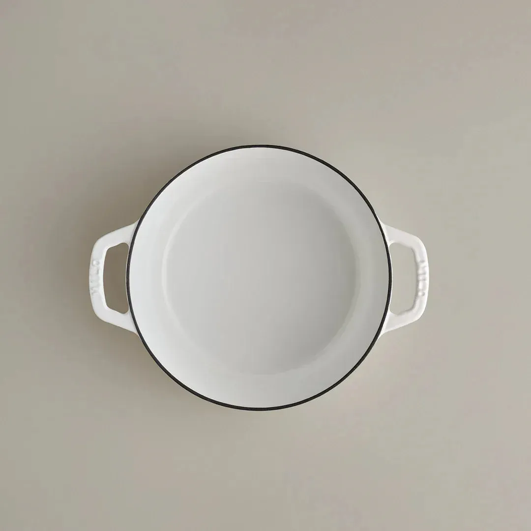 3.5 Quart Mini Dutch Oven - White/Silver