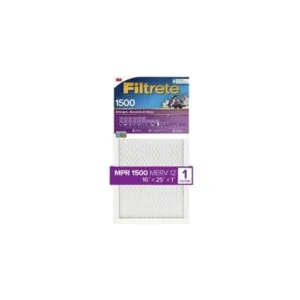 3M Filtrete 2001-4 1500 MPR 16 x 25 x 1 Inch Bacteria & Virus Air Filter (4 Pack)