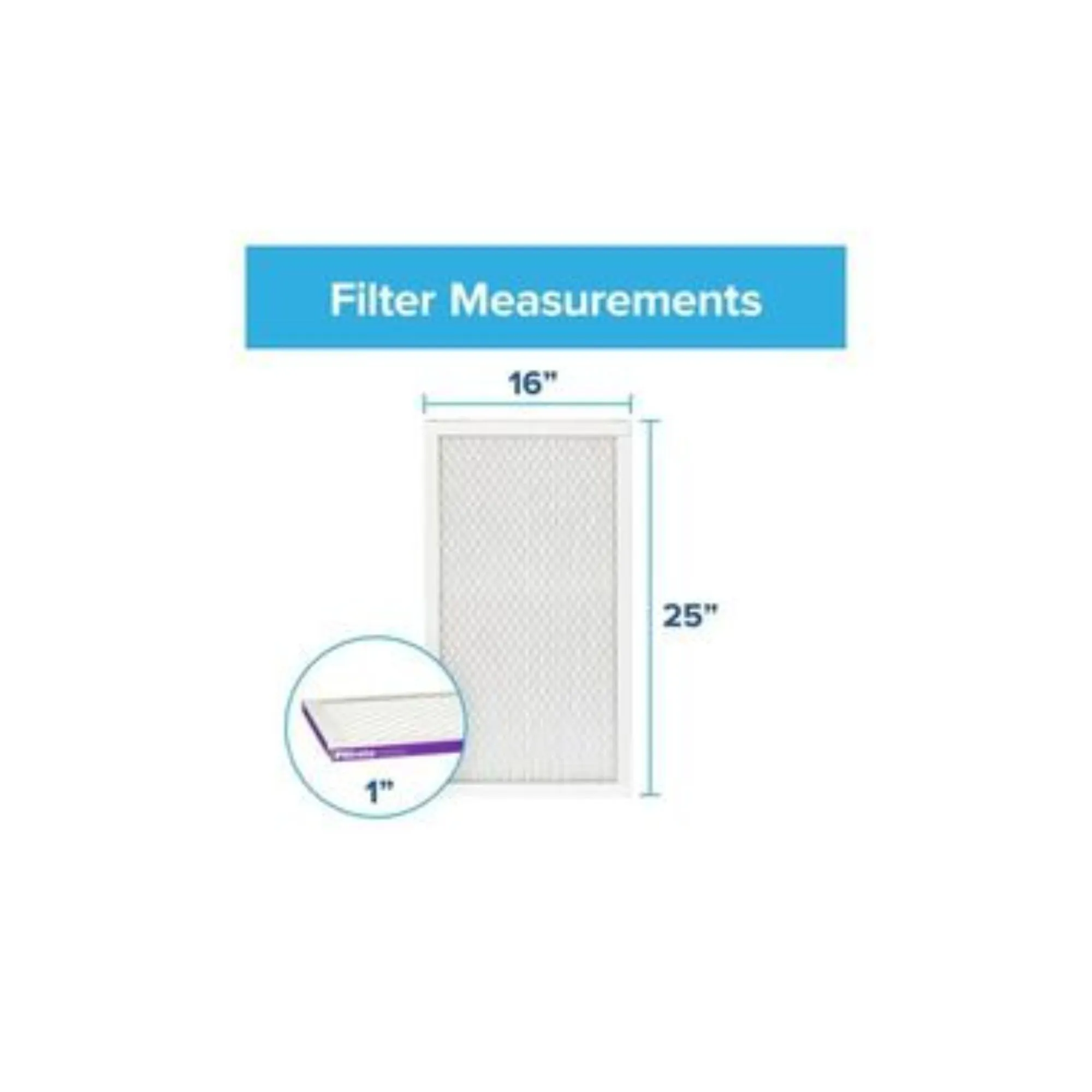 3M Filtrete 2001-4 1500 MPR 16 x 25 x 1 Inch Bacteria & Virus Air Filter (4 Pack)