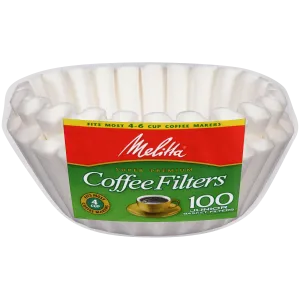 4-6 Cup Jr. Basket Filter Paper White - 100 Count