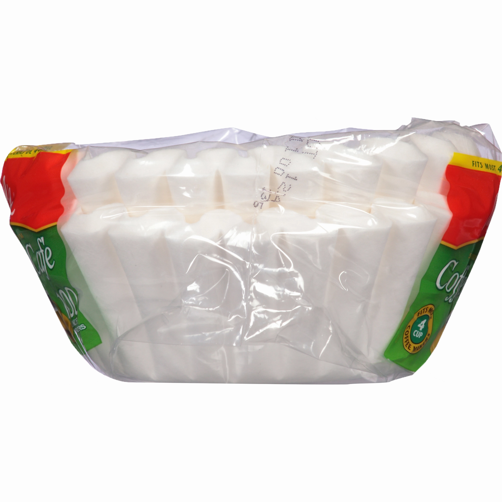 4-6 Cup Jr. Basket Filter Paper White - 100 Count