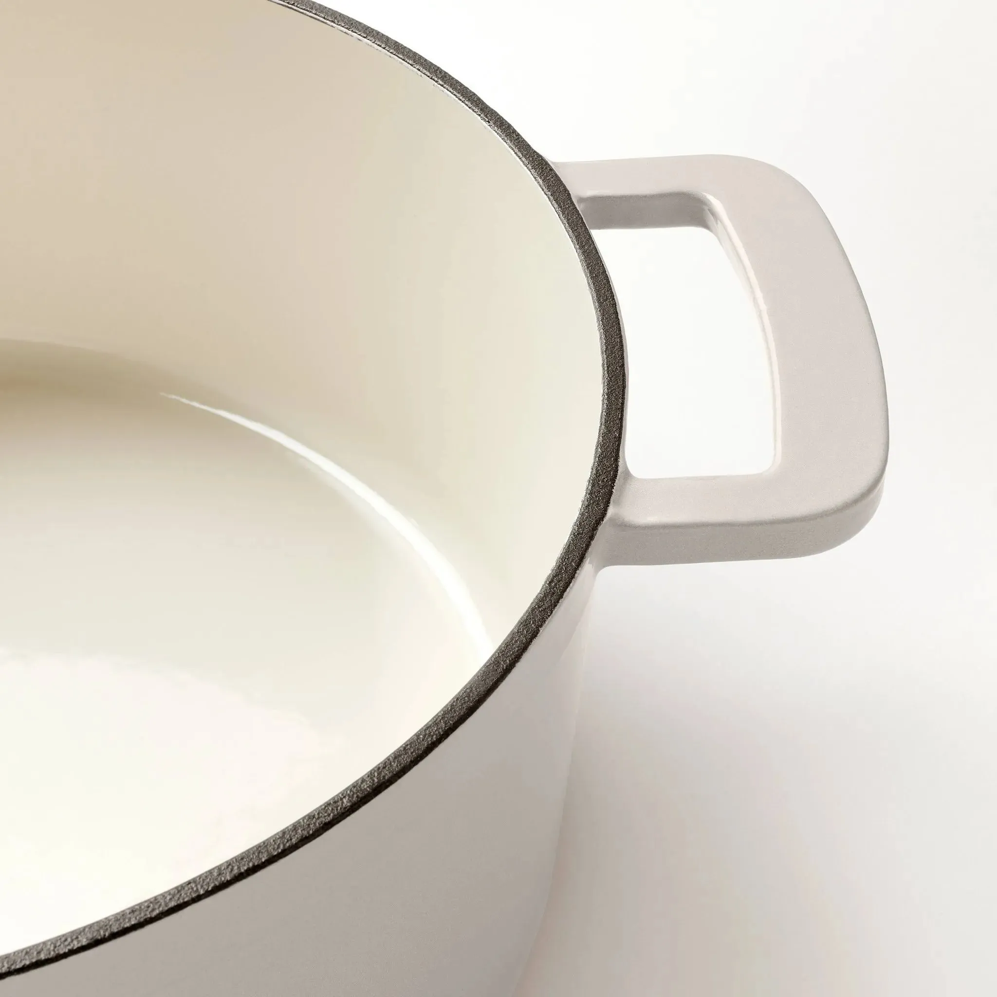 5.5qt Enamel Dutch Oven Light Gray - ™