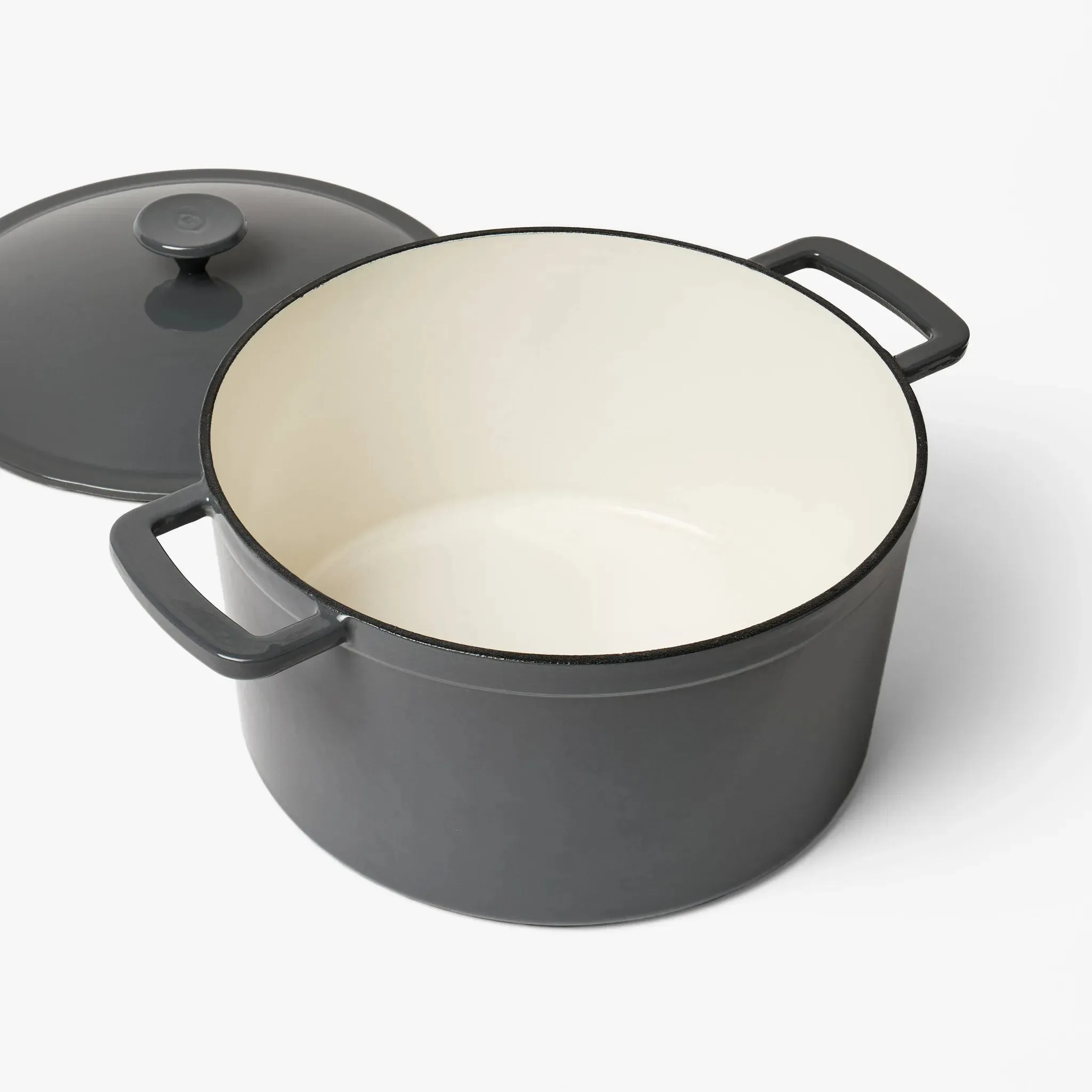 7.5qt Enamel Dutch Oven Dark Gray - ™