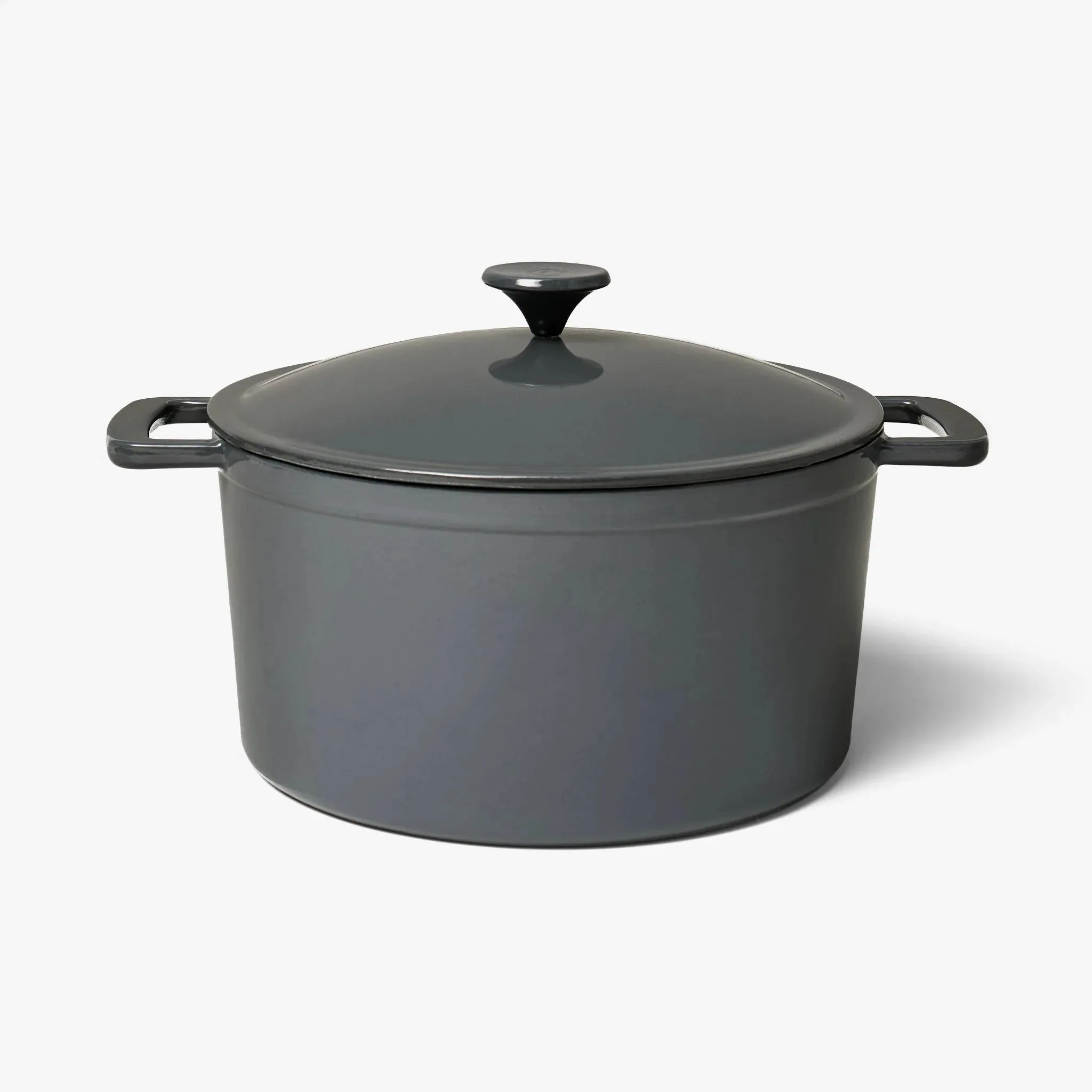 7.5qt Enamel Dutch Oven Dark Gray - ™