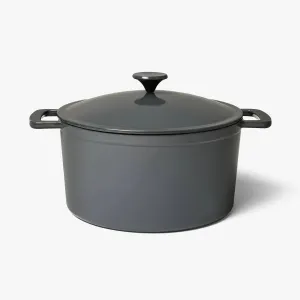 7.5qt Enamel Dutch Oven Dark Gray - ™