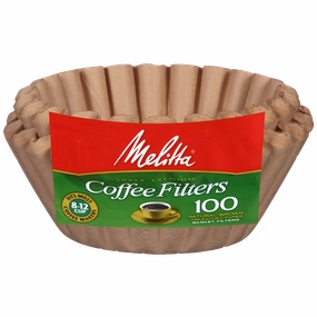 8-12 Cup Basket Filter Paper Natural Brown - 100 Count