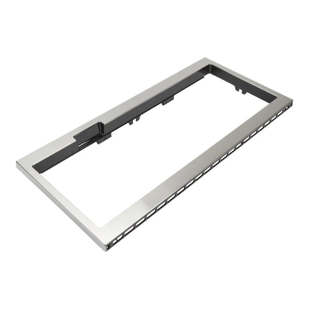 Amana W11451314 Built-In Low Profile Microwave Slim Trim Kit With Pocket Handle, Stainless Steel