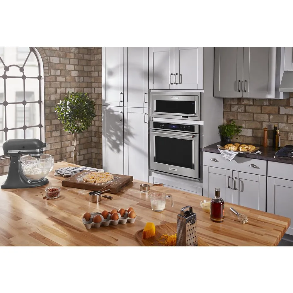 Amana W11451314 Built-In Low Profile Microwave Slim Trim Kit With Pocket Handle, Stainless Steel