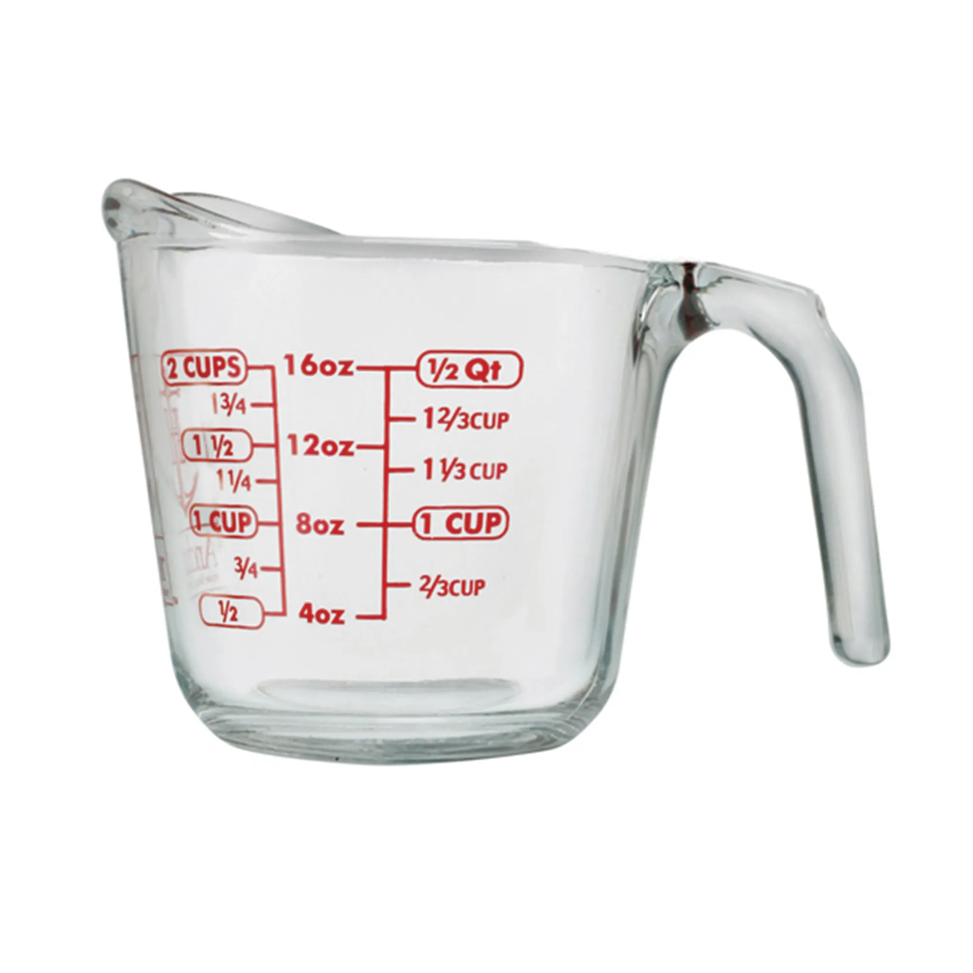 Anchor Hocking Glass Measuring Cup 2 Cup Size 16 oz Fire-King Glass Measuring Cup