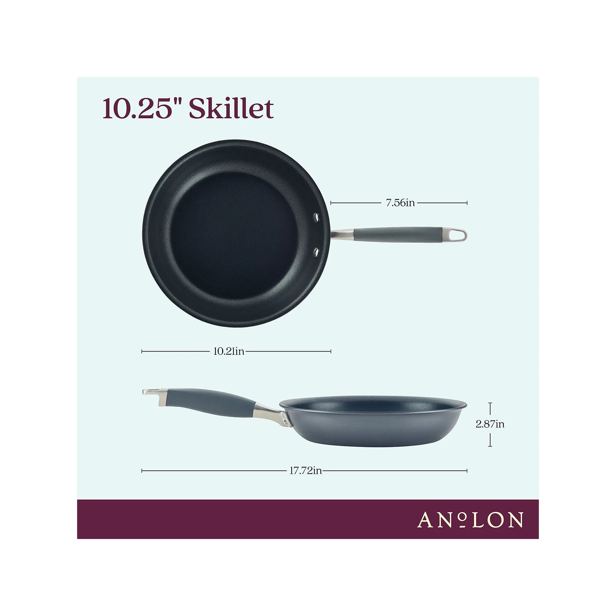 Anolon Advanced Home 10.25 Aluminum Non-Stick Skillet - MOONSTONE ONE SIZE