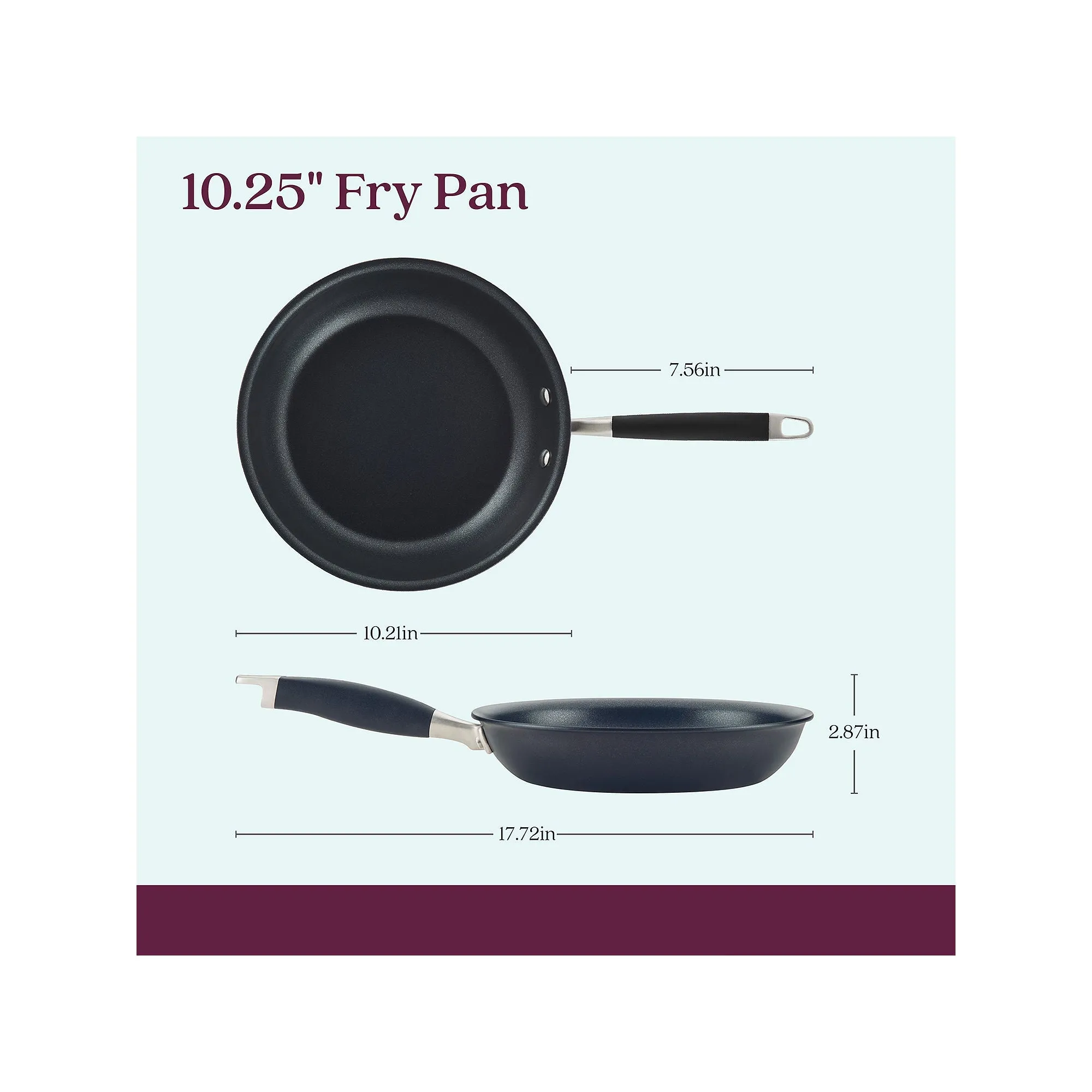 Anolon Advanced Home Hard Anodized 10.25" Skillet - ONYX ONE SIZE