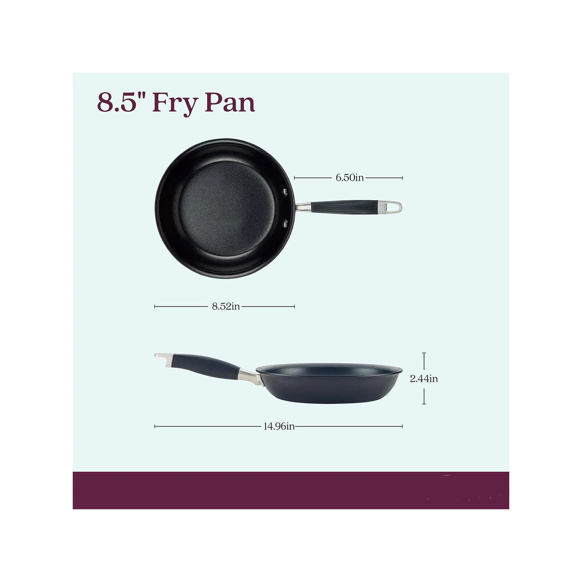Anolon Advanced Home Hard Anodized 8.5" Skillet - ONYX ONE SIZE