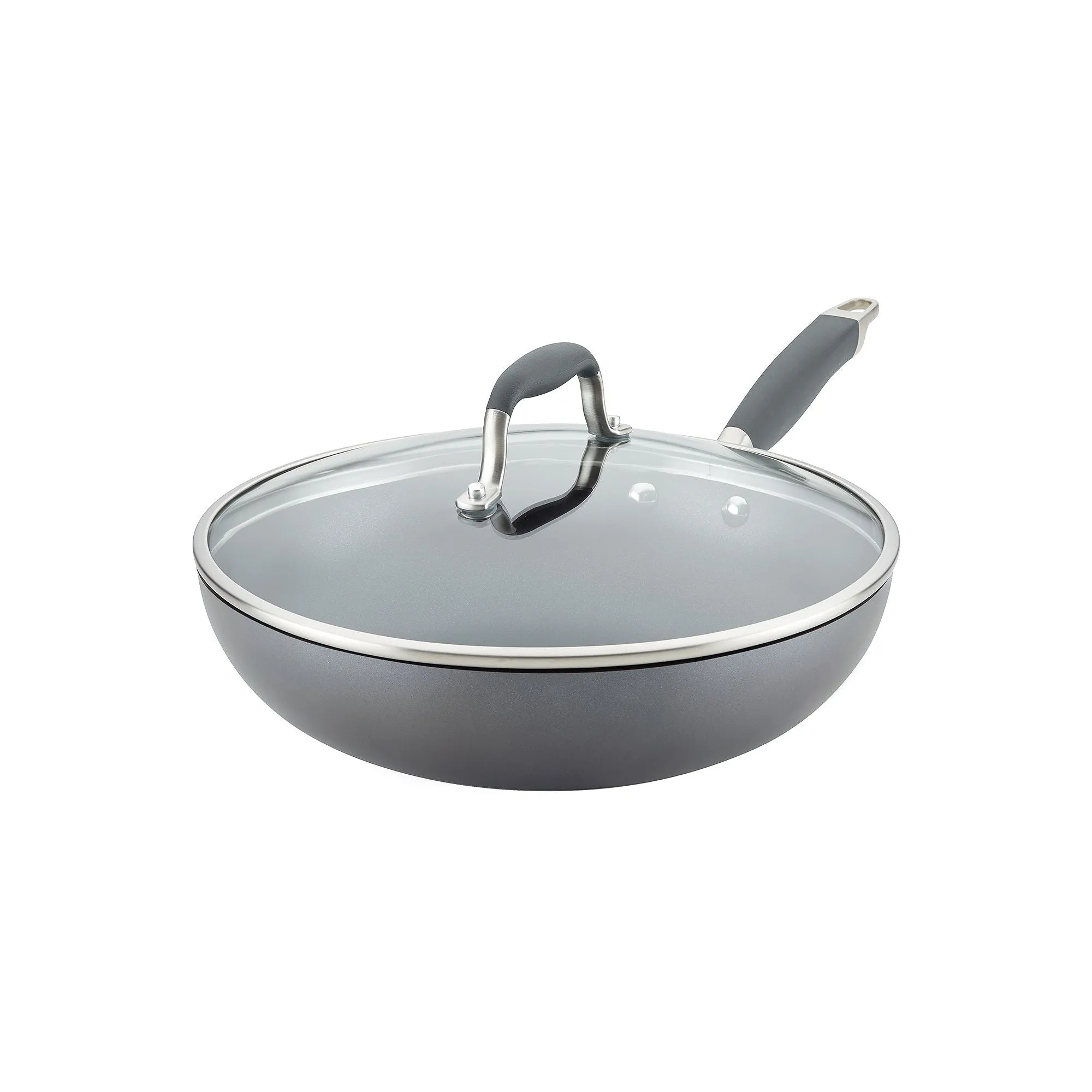 Anolon Advanced Home Ultimate 12" Frying Pan With Lid - MOONSTONE ONE SIZE