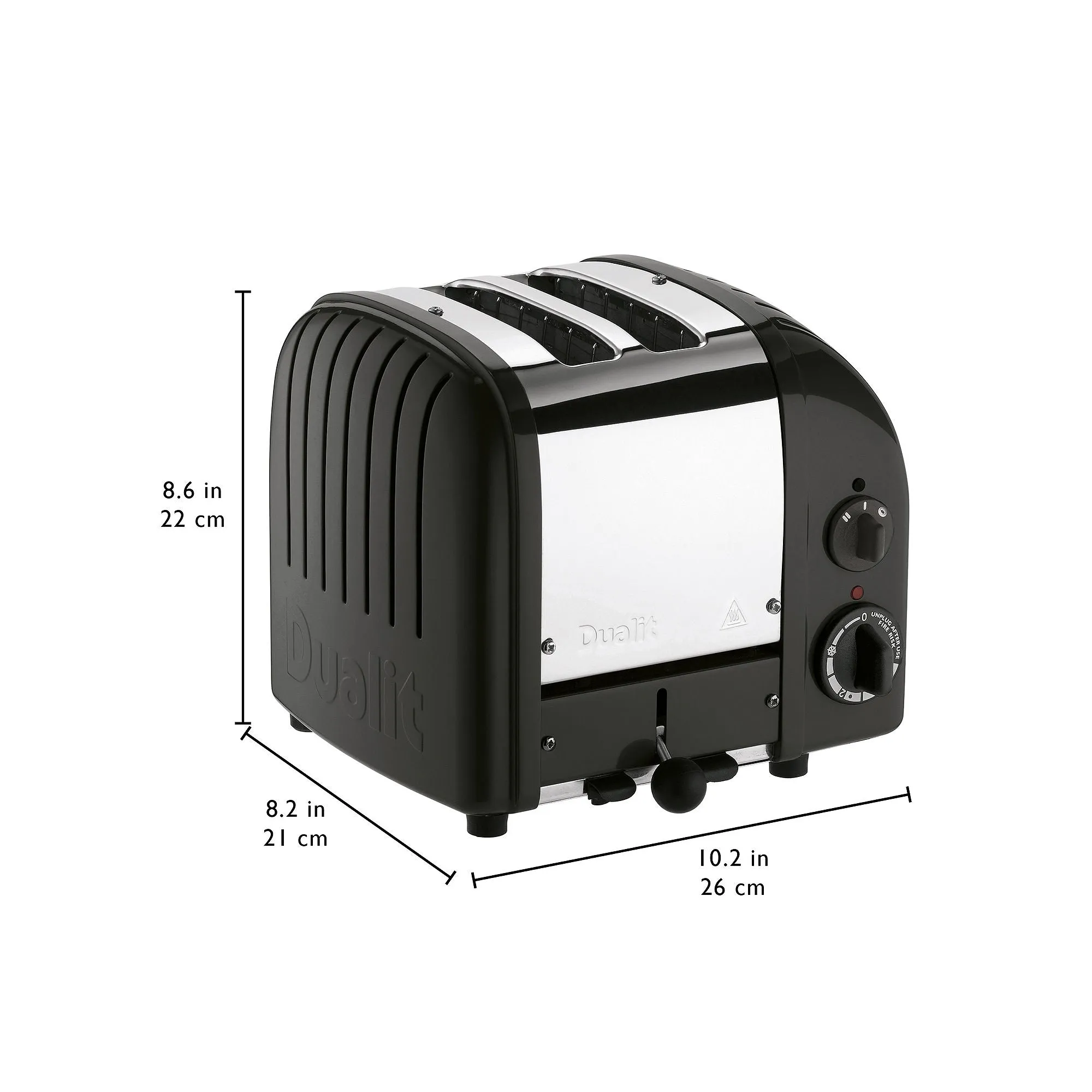 Asstd National Brand Dualit 2 Slice Newgen Toaster 27155 - MATT BLACK ONE SIZE