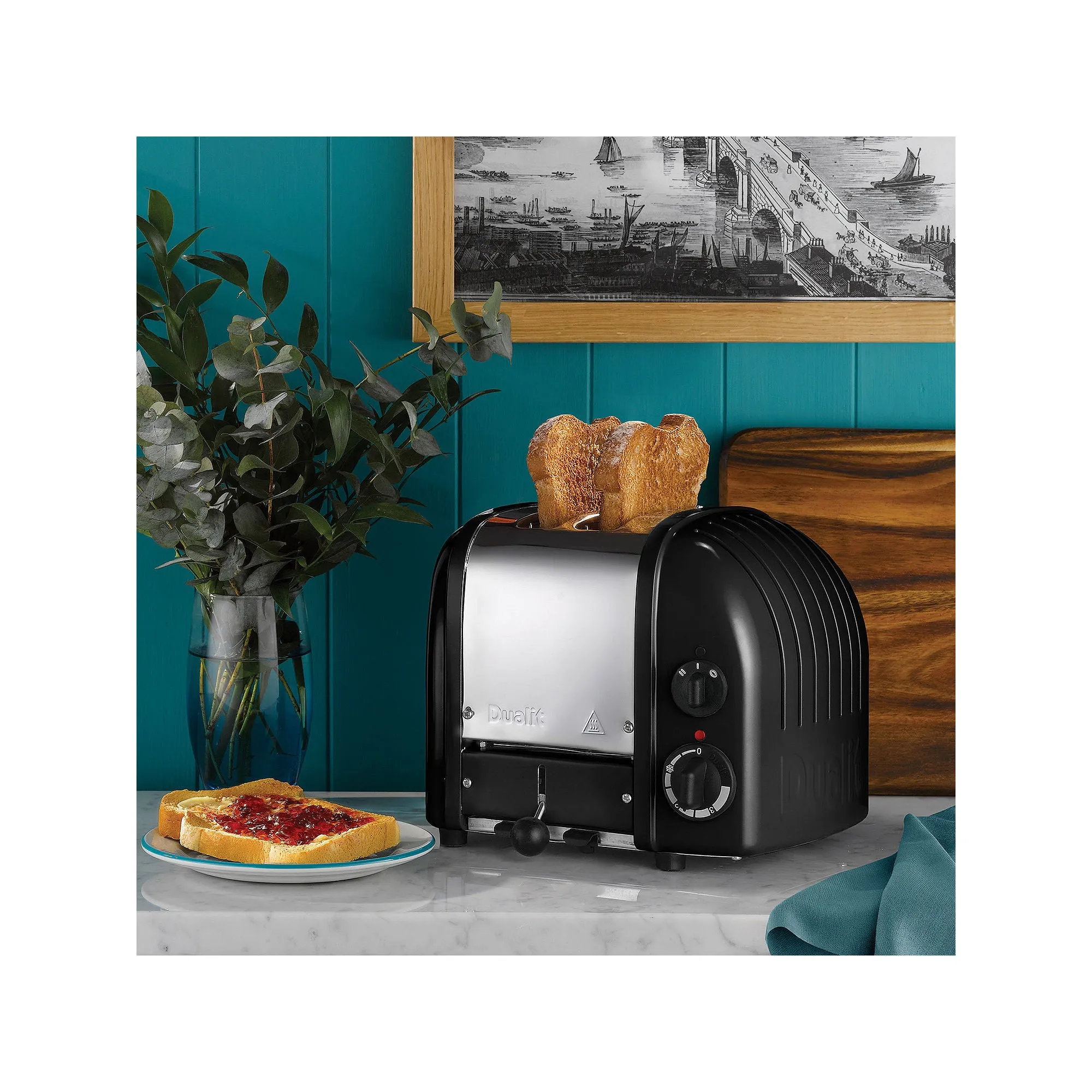 Asstd National Brand Dualit 2 Slice Newgen Toaster 27155 - MATT BLACK ONE SIZE
