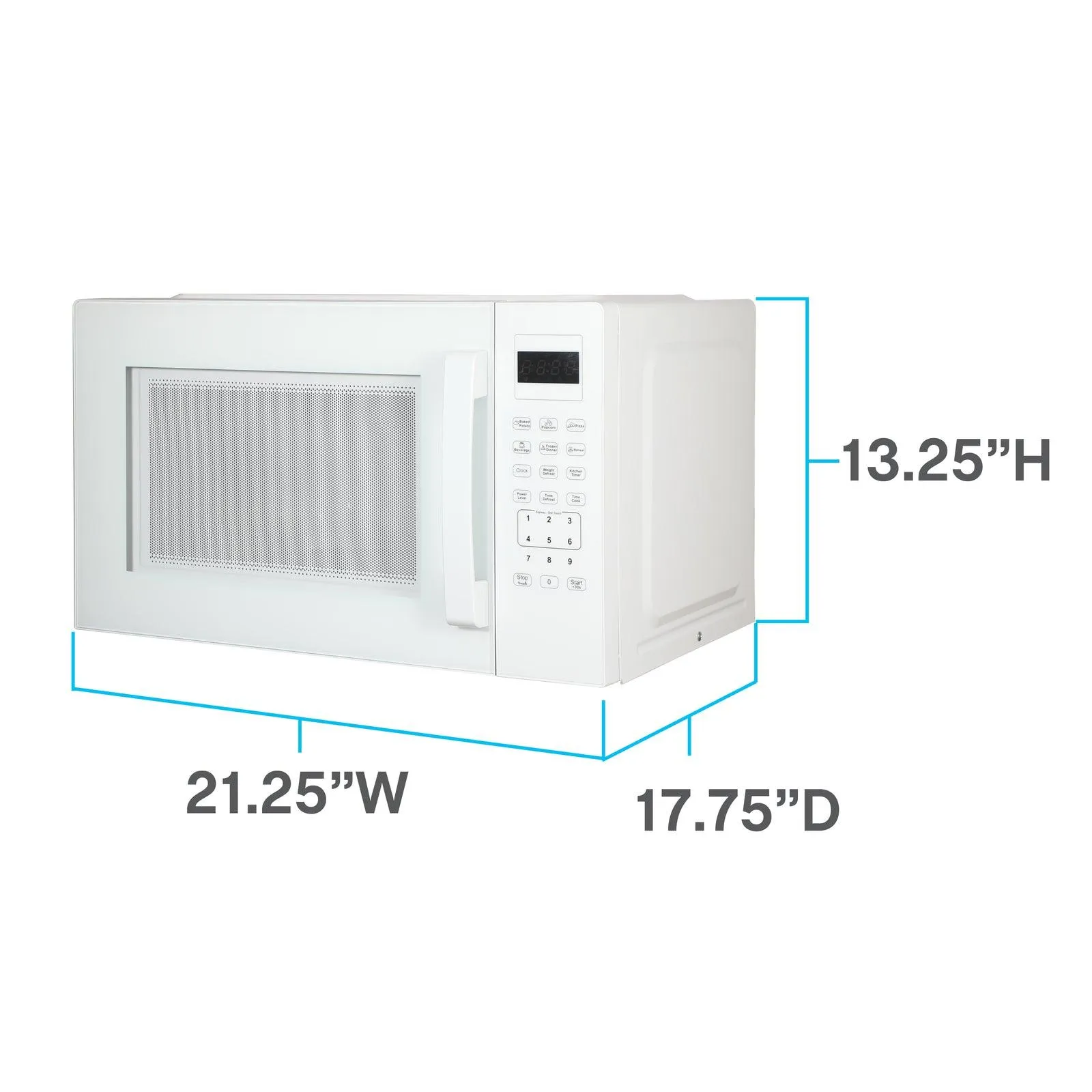 Avanti MT150V3S Avanti 1.5 Cu. Ft. Microwave Oven - Stainless Steel / 1.5 Cu. Ft.
