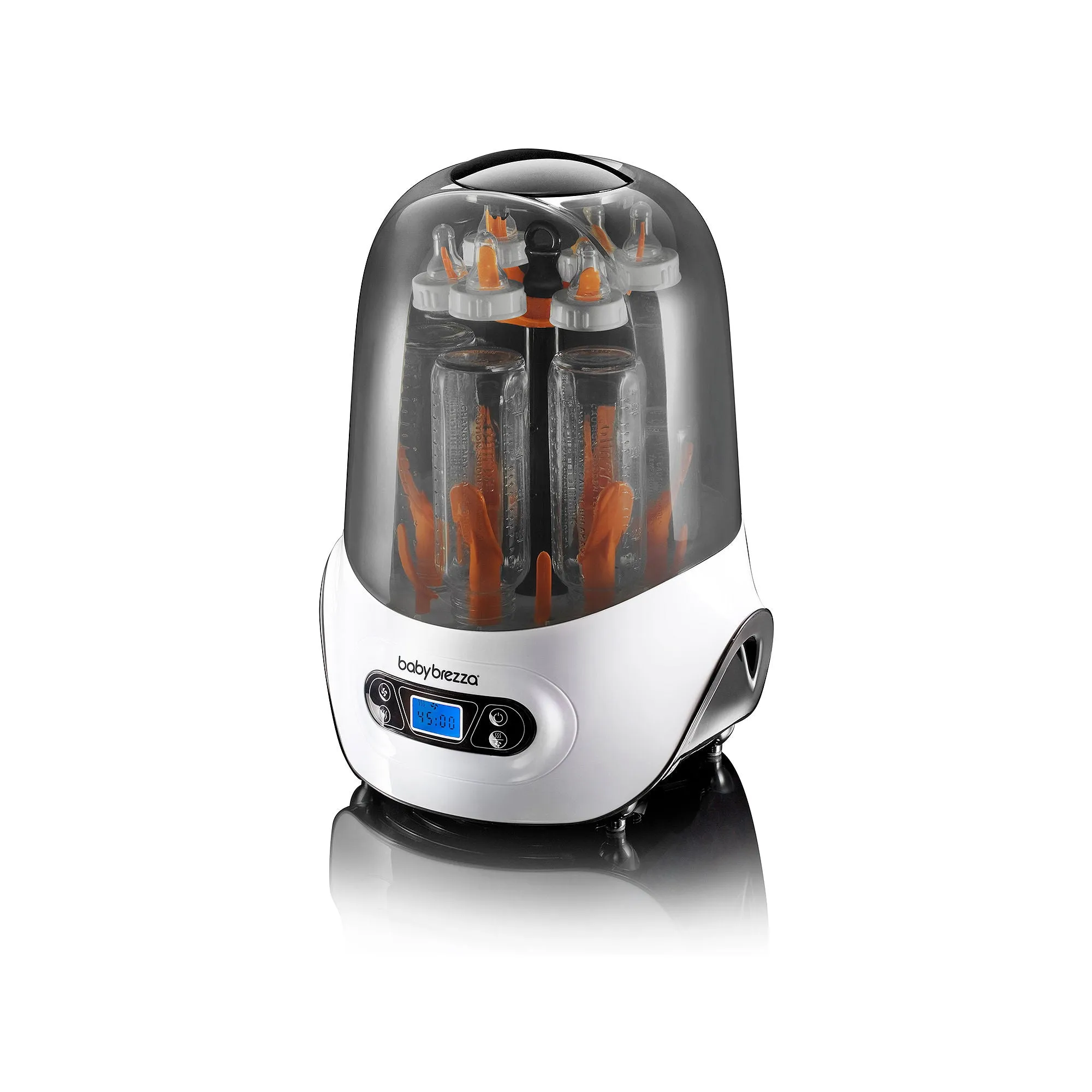 Baby Brezza Electric Baby Bottle Sterilizer and Dryer Machine Steam Sterilizer - Universal Fit Steamer - Sterilizes Pacifiers, Glass, Plastic, and Newborn Feeding Bottles