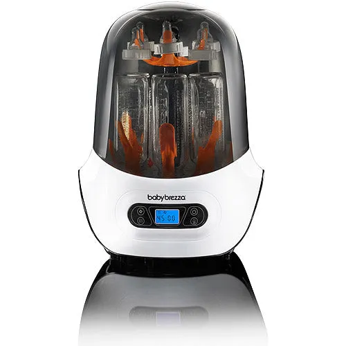 Baby Brezza Electric Baby Bottle Sterilizer and Dryer Machine Steam Sterilizer - Universal Fit Steamer - Sterilizes Pacifiers, Glass, Plastic, and Newborn Feeding Bottles