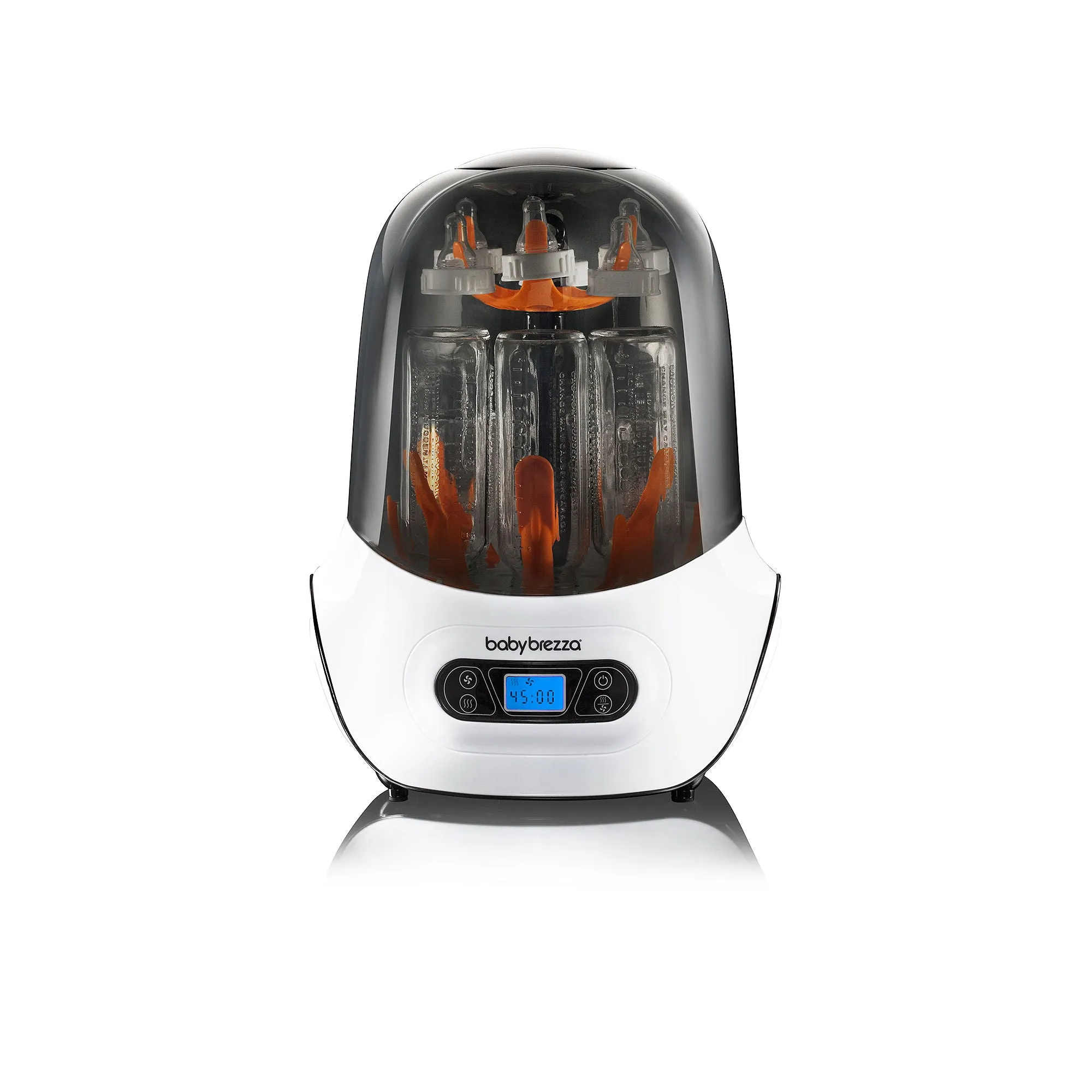 Baby Brezza Electric Baby Bottle Sterilizer and Dryer Machine Steam Sterilizer - Universal Fit Steamer - Sterilizes Pacifiers, Glass, Plastic, and Newborn Feeding Bottles