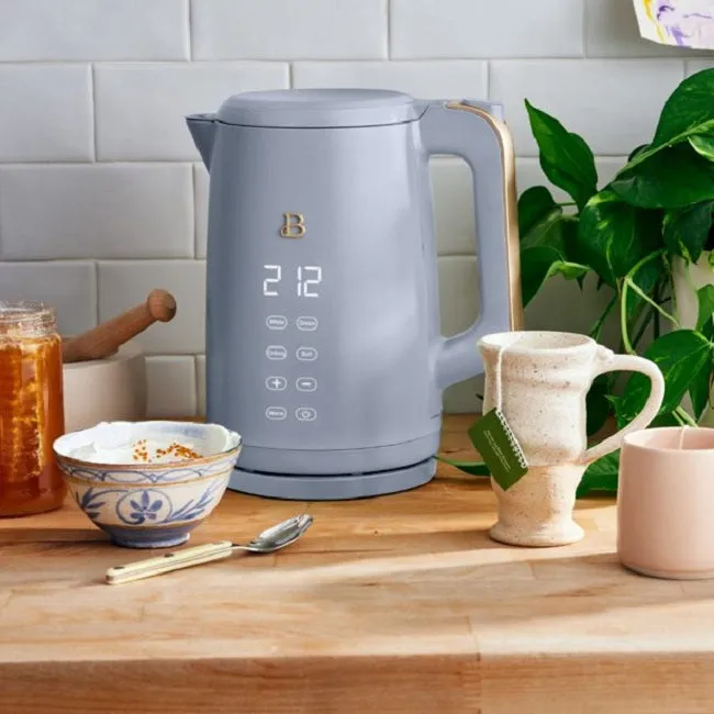Beautiful 1.7L One-Touch Electric Kettle, Cornflower Blue by Drew Barrymore