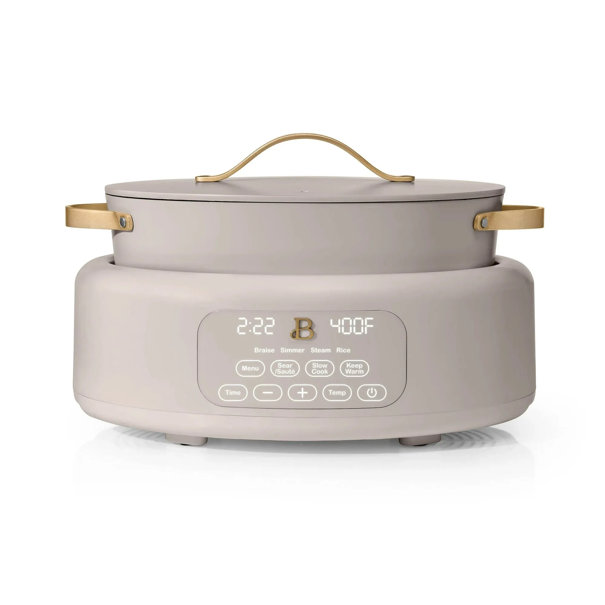 Beautiful 19539 10 in 1 Electric Multi-Cooker, Porcini Taupe by Drew Barrymore