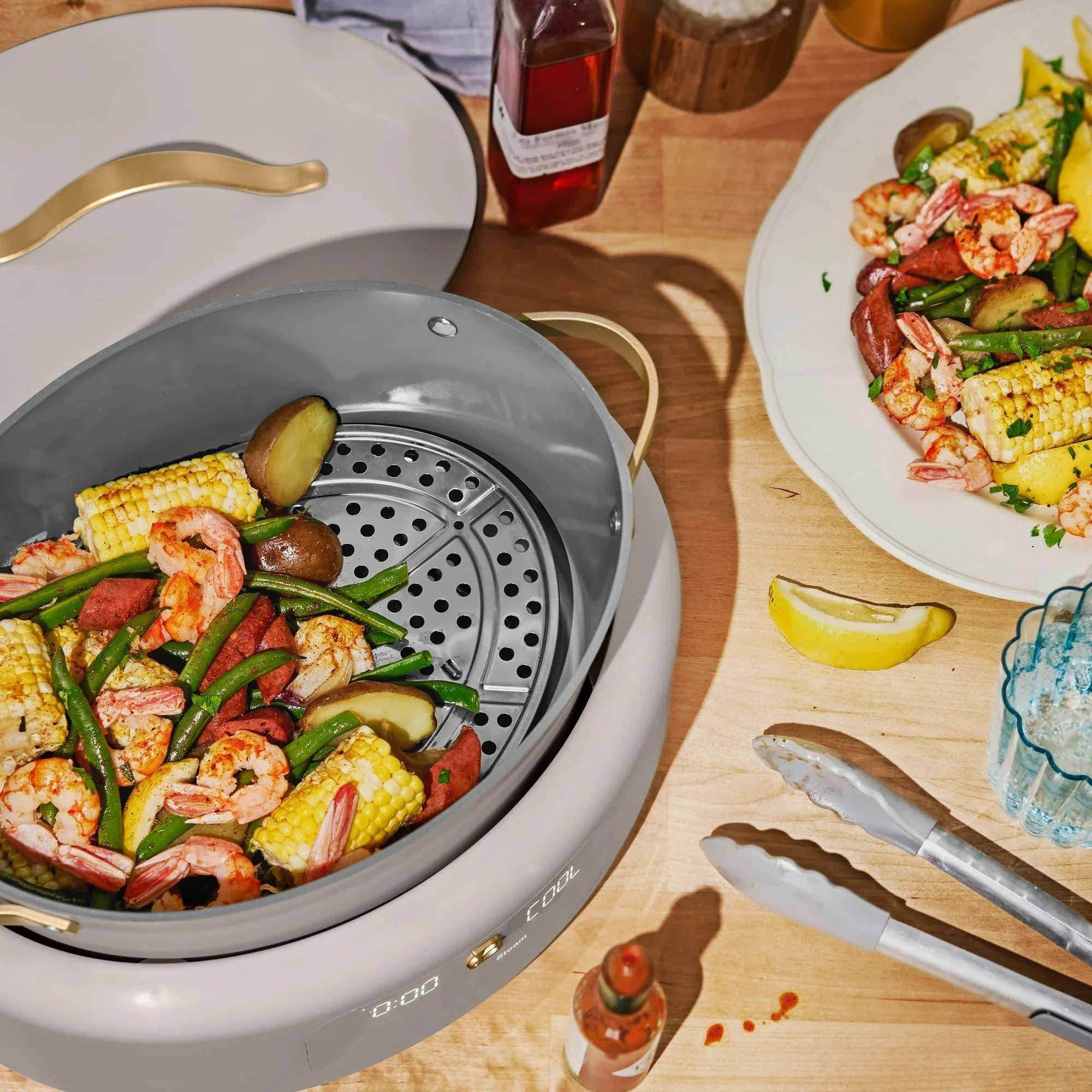 Beautiful 19539 10 in 1 Electric Multi-Cooker, Porcini Taupe by Drew Barrymore