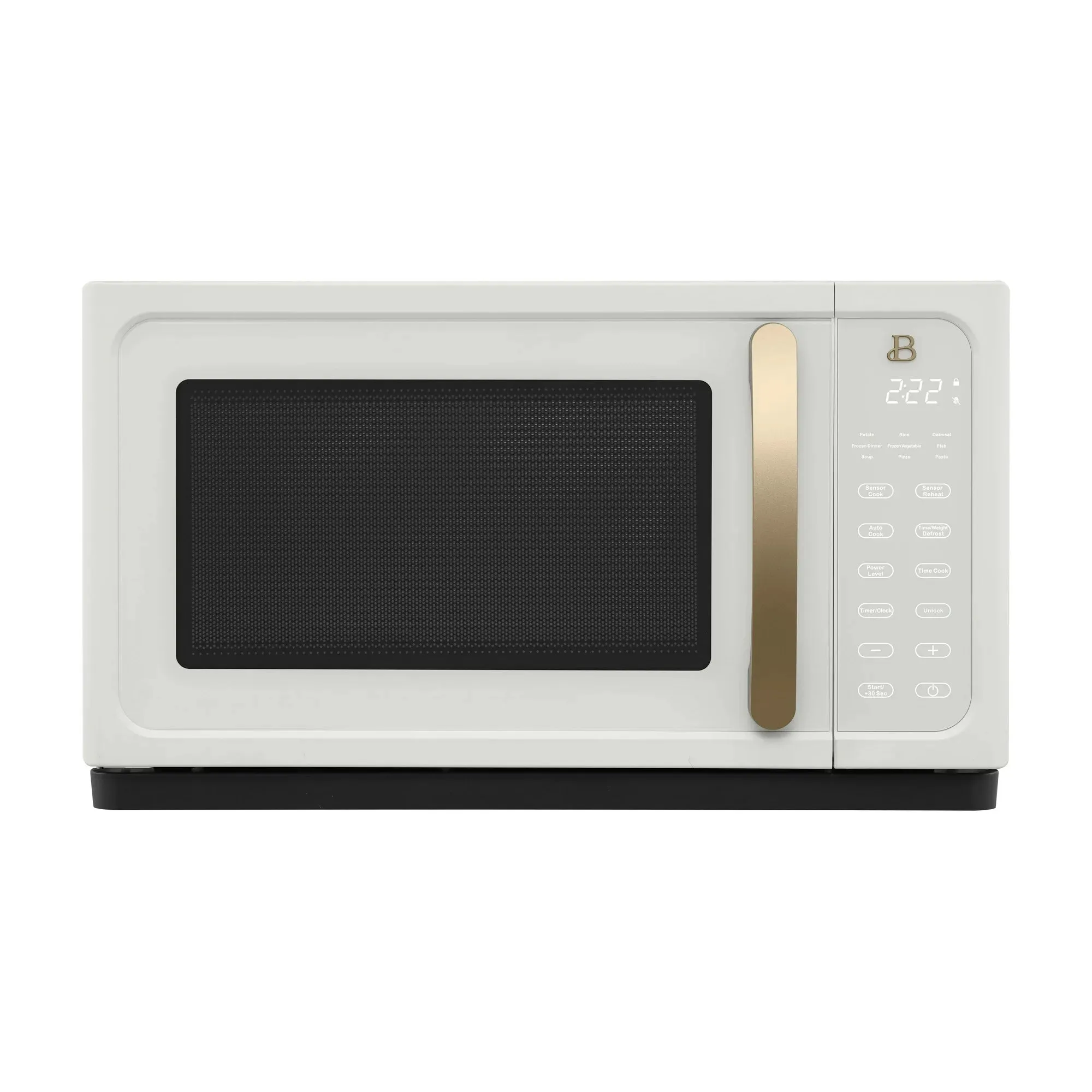 Beautiful BFCMS811WEST10 1.1 Cu ft 1000 Watt Sensor Microwave Oven White Icing by Drew Barrymore