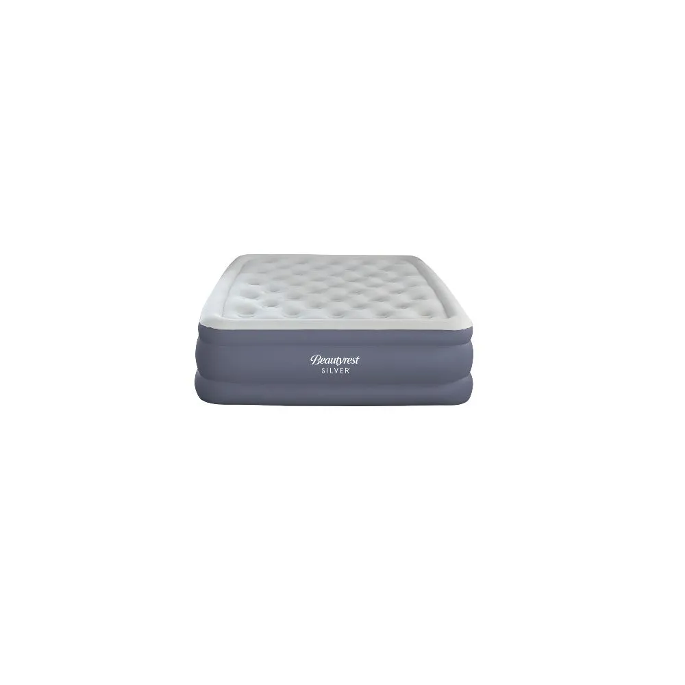Beautyrest MM09017QN Silver Pillowtop Sensalux Air Mattress with Pump, Queen
