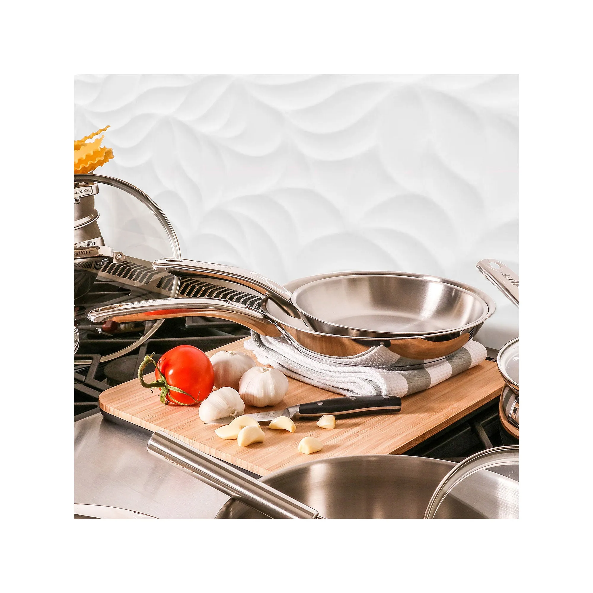Berghoff Belly 18/10 Stainless Steel 9.5" Frying Pan - STAINLESS STEEL ONE SIZE