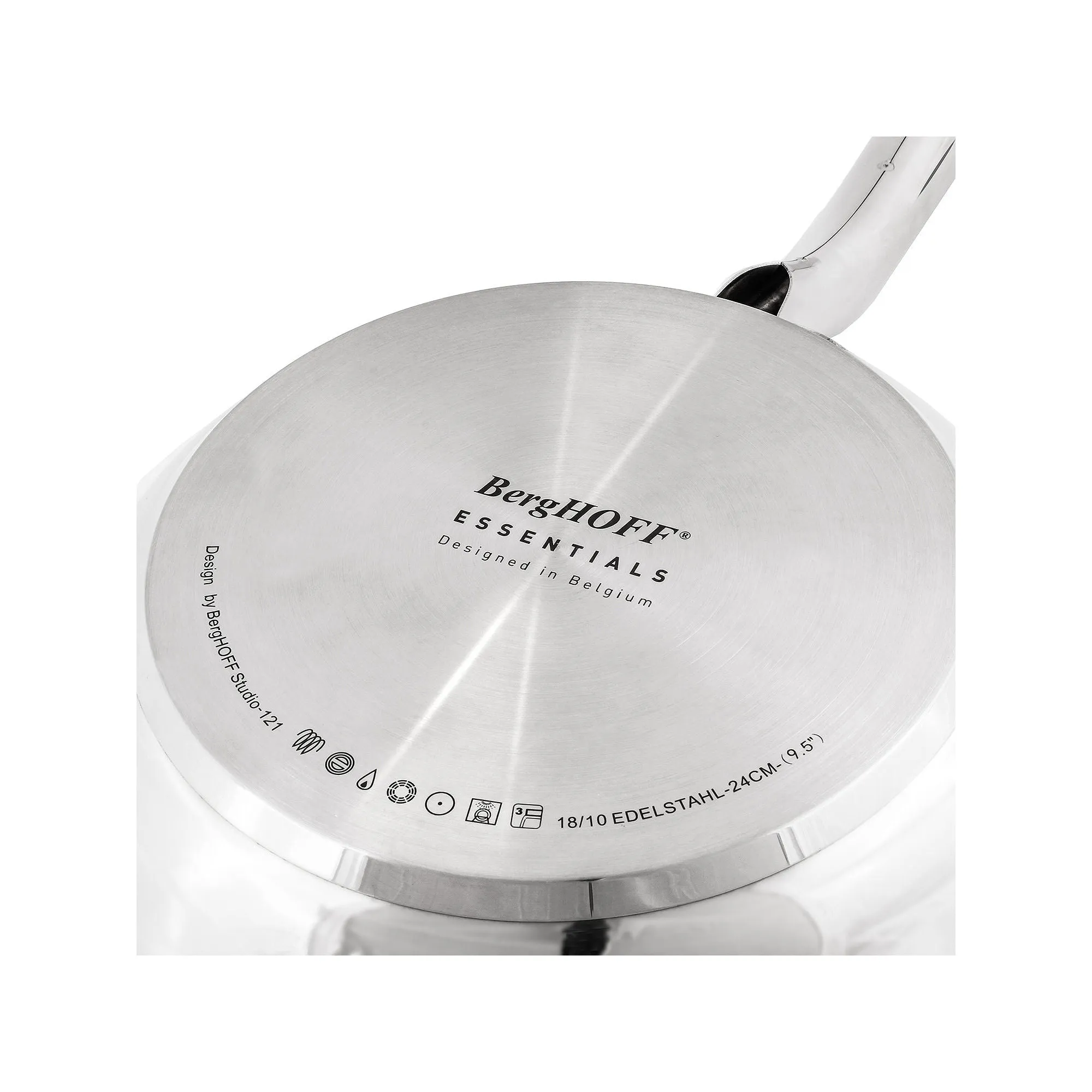 Berghoff Belly 18/10 Stainless Steel 9.5" Frying Pan - STAINLESS STEEL ONE SIZE