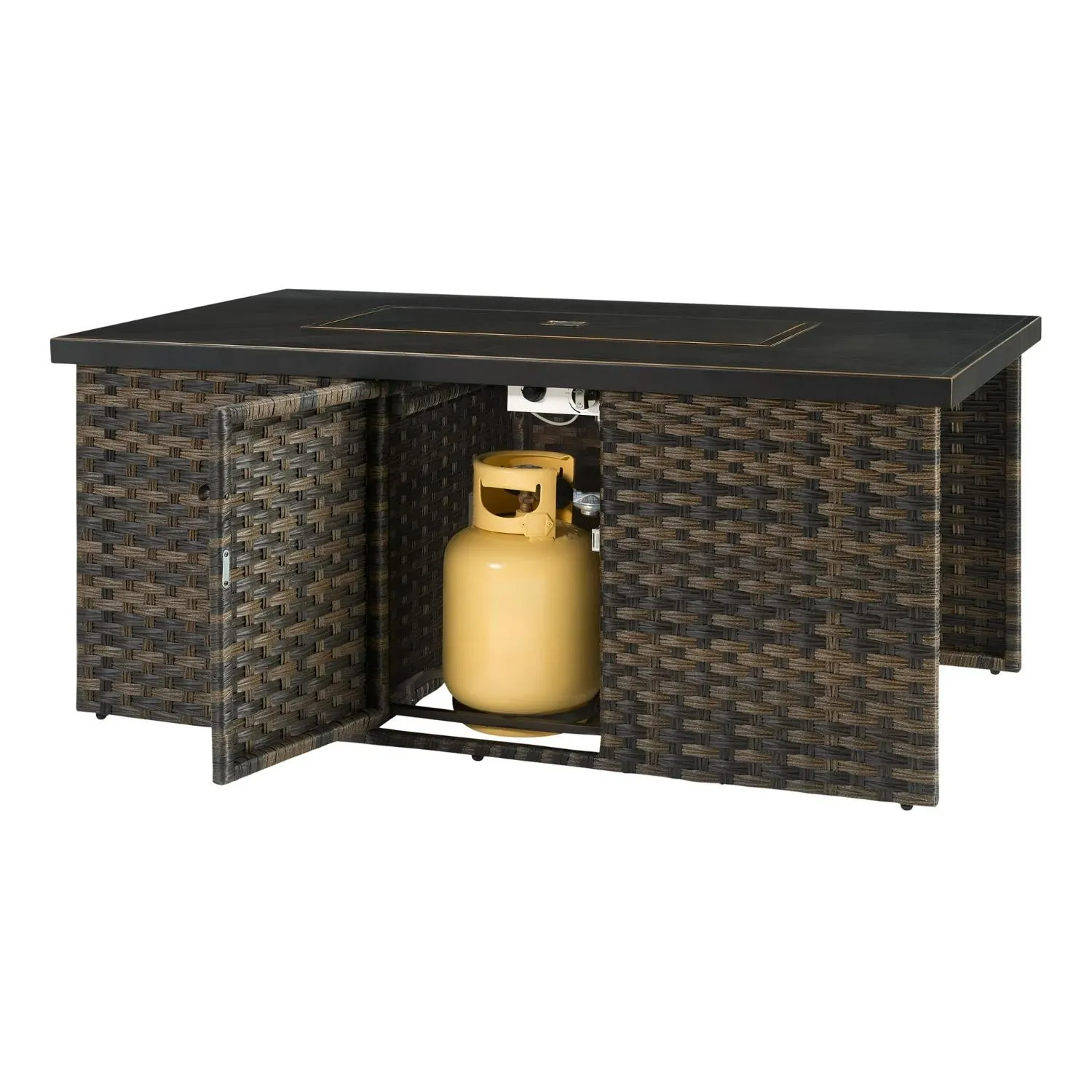 Better Homes & Gardens Rockport Fire Pit Table Brown