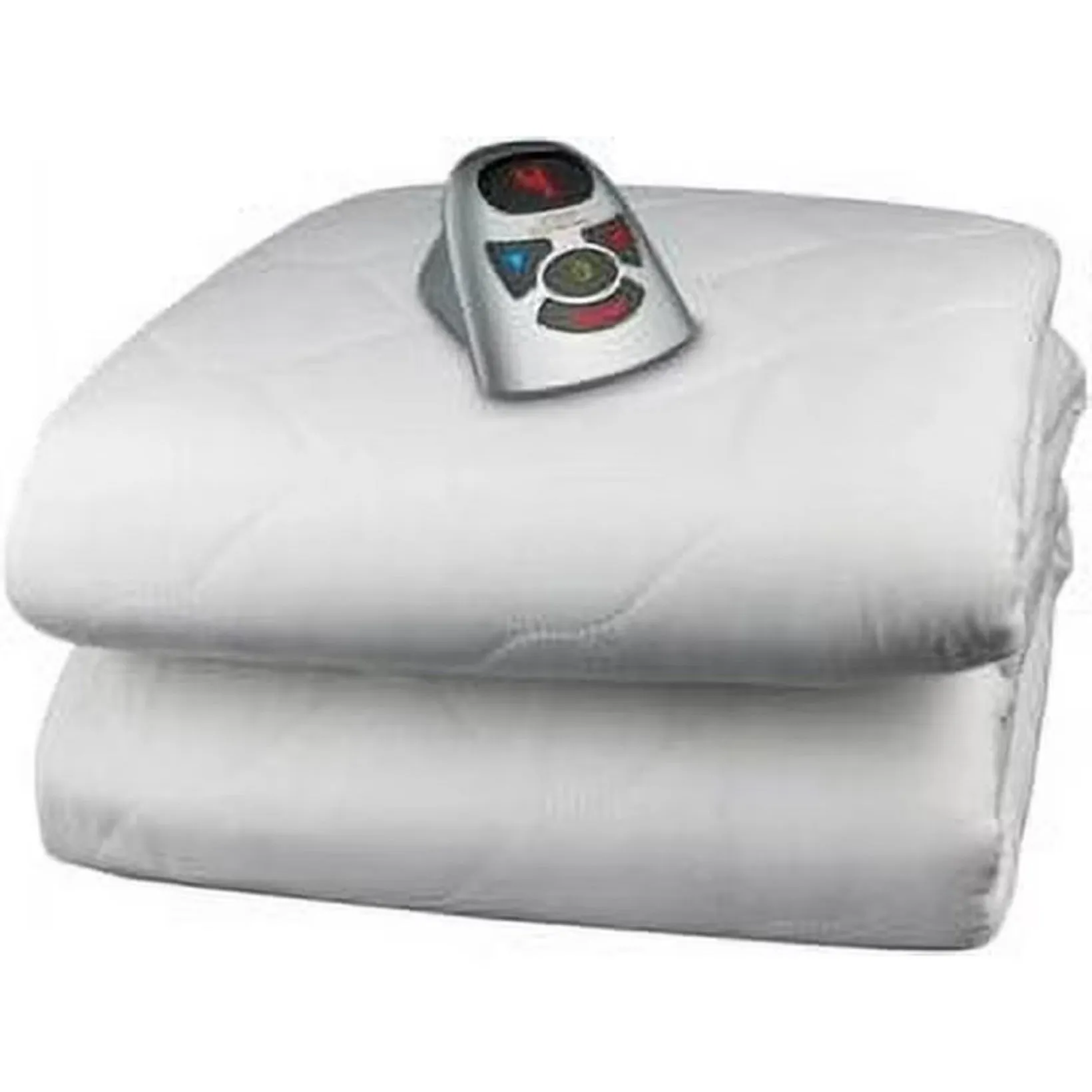 Biddeford 5260-5361283-100 BLANKETS Quilted Electric Heated Mattress Pad with Digital Controller, Twin, White