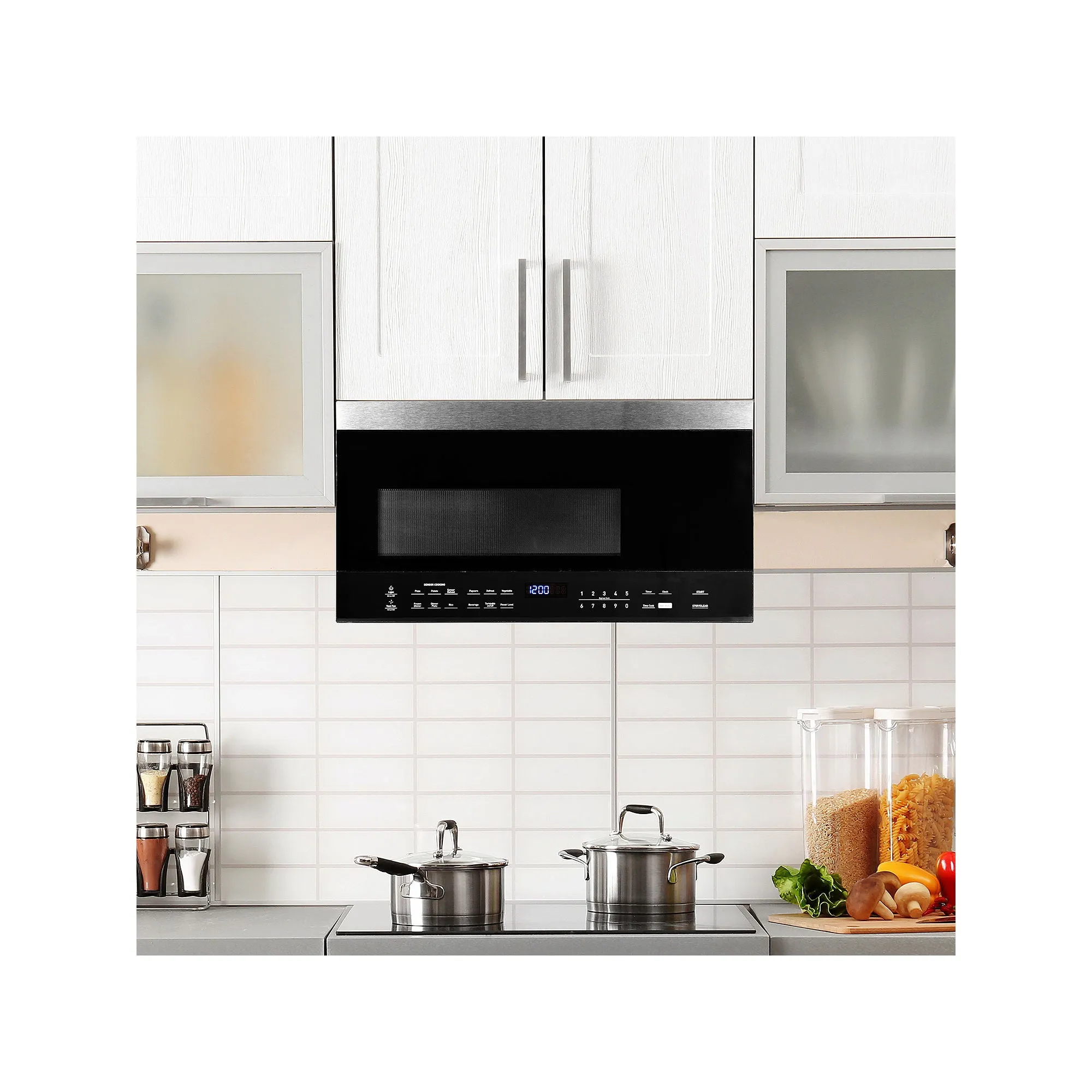 Black Decker Black And Decker Over The Range Microwave EM044K6BBP1 - STAINLESS STEEL ONE SIZE