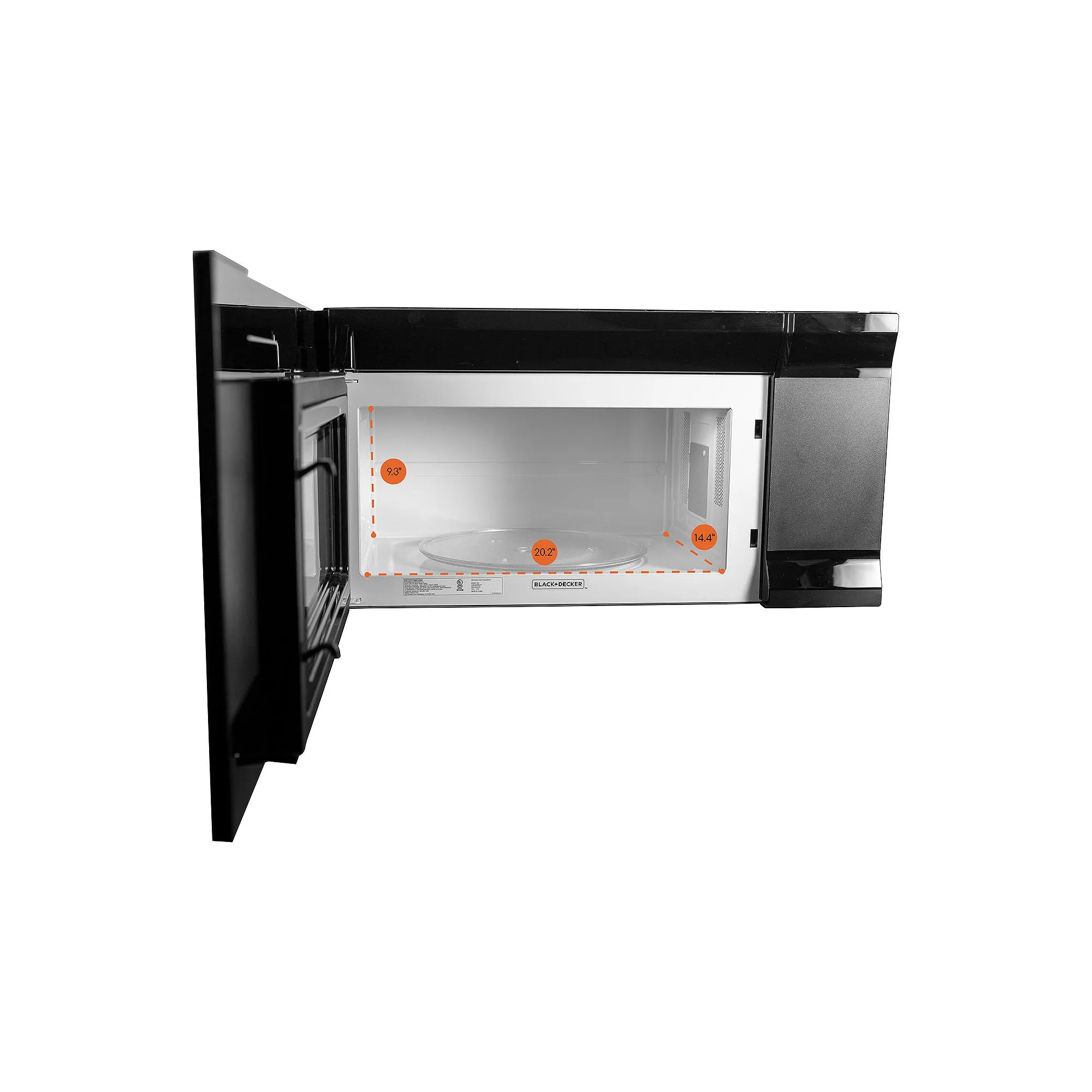 Black Decker Black And Decker Over The Range Microwave EM044K6BBP1 - STAINLESS STEEL ONE SIZE