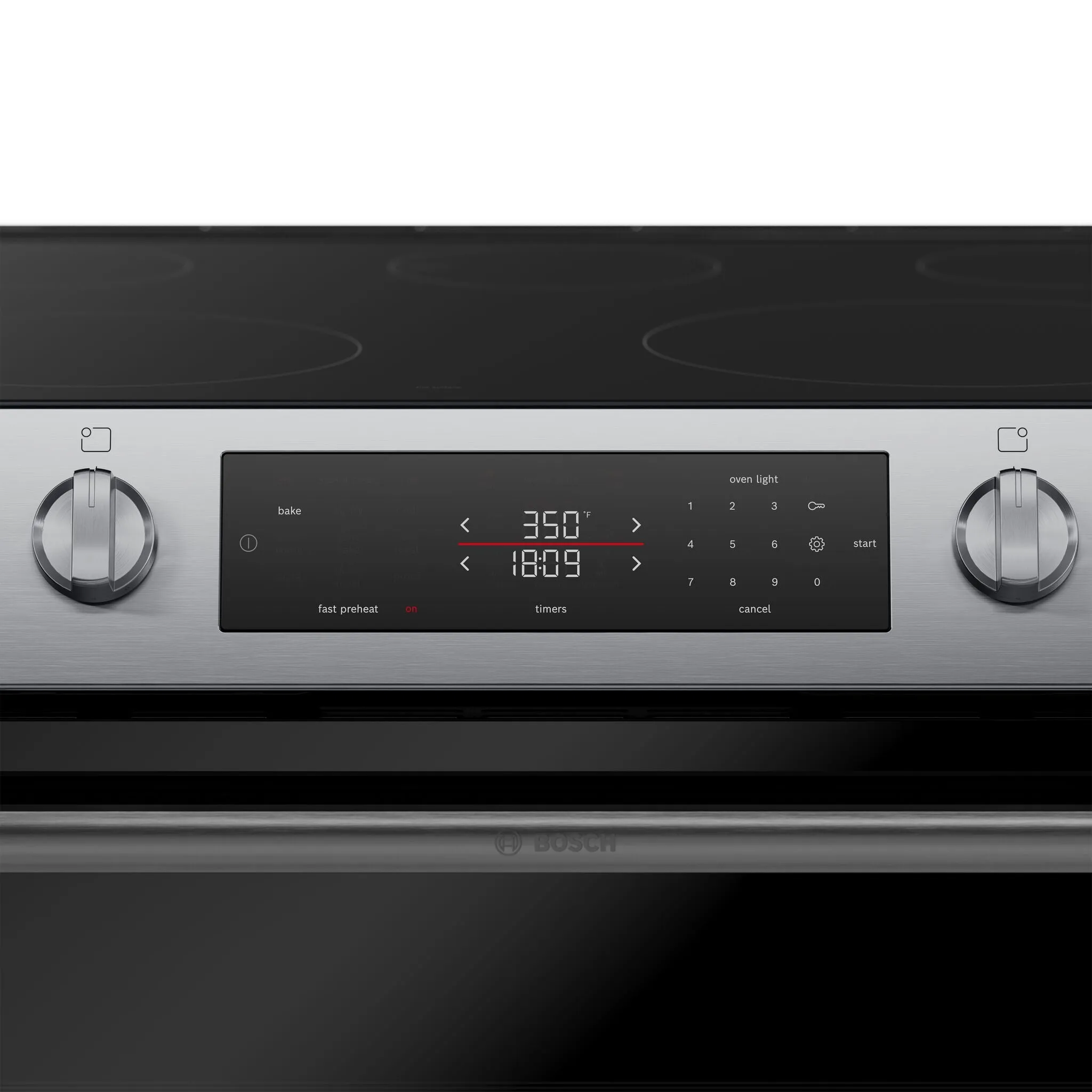 Bosch Stainless Steel 100 Series Slide-In Electric Range (5.8 Cu. Ft) - HEF1050MC