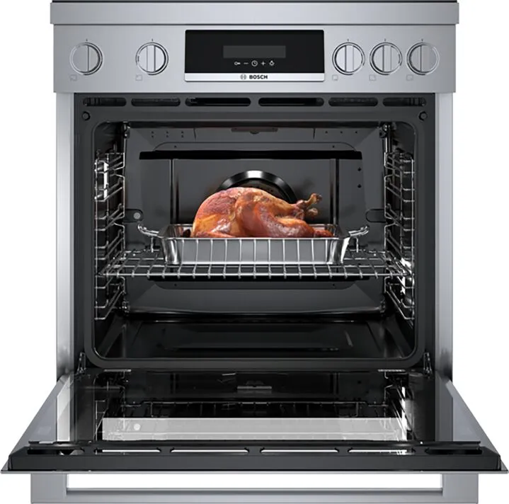 Bosch Stainless Steel 30" Industrial-Style Electric Induction Range (3.9 cu. ft.) - HIS8055C