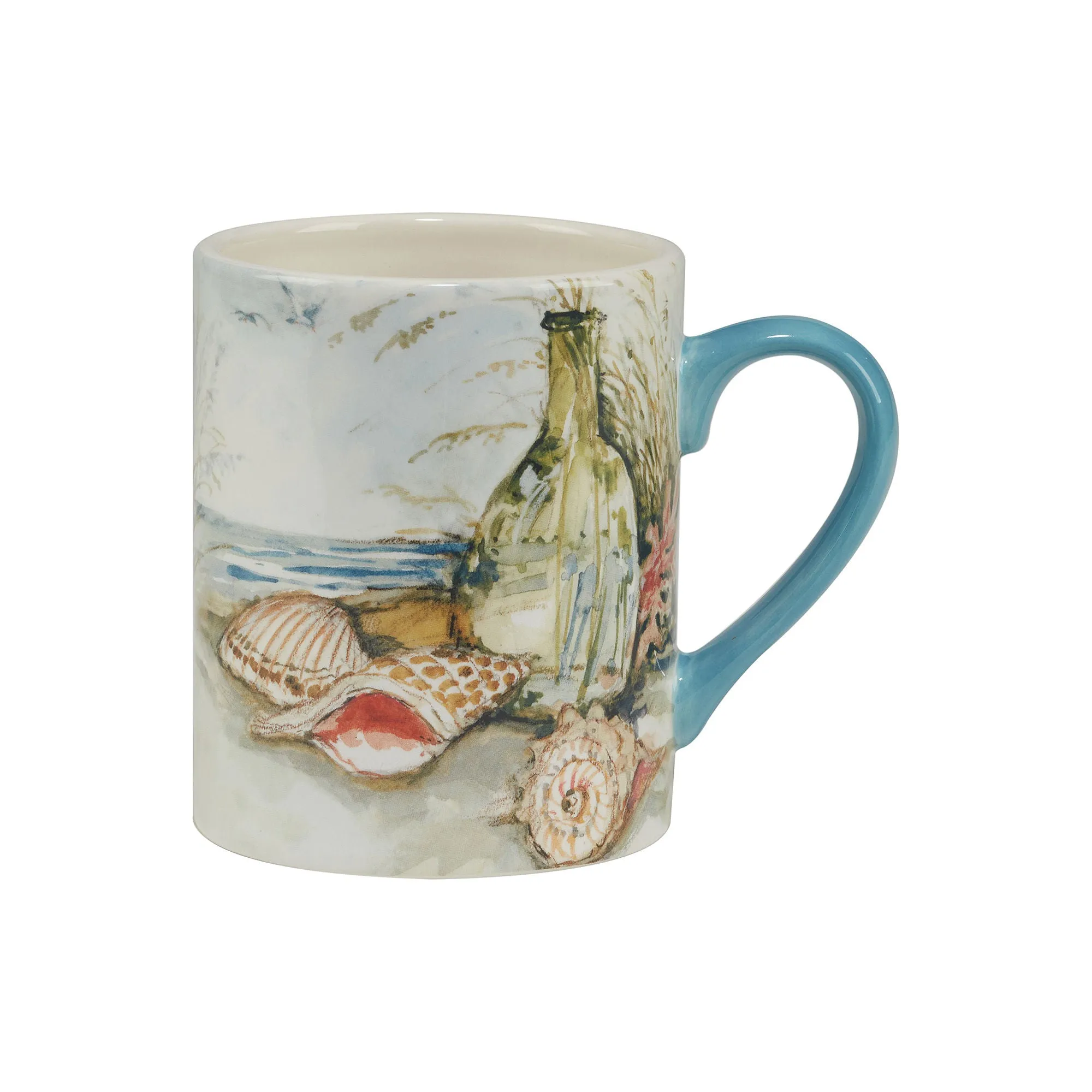 Certified International Coastal Landscape 4-Pc. Coffee Mug 29237SET4 - BLUE ONE SIZE