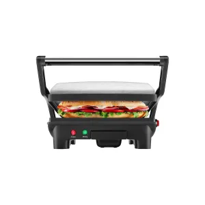 Chefman RJ02-180-4-R 3-in-1 Electric Indoor Panini Press & Grill, 4-Slice Sandwich Press, Opens 180 for Grilling