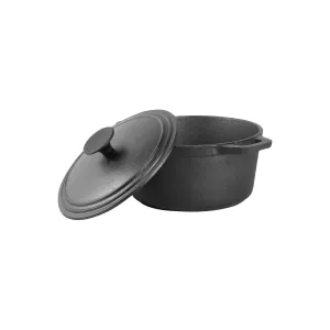 Commercial Chef 3.4 Quart Cast Iron Dutch Oven CHCI340 - BLACK ONE SIZE
