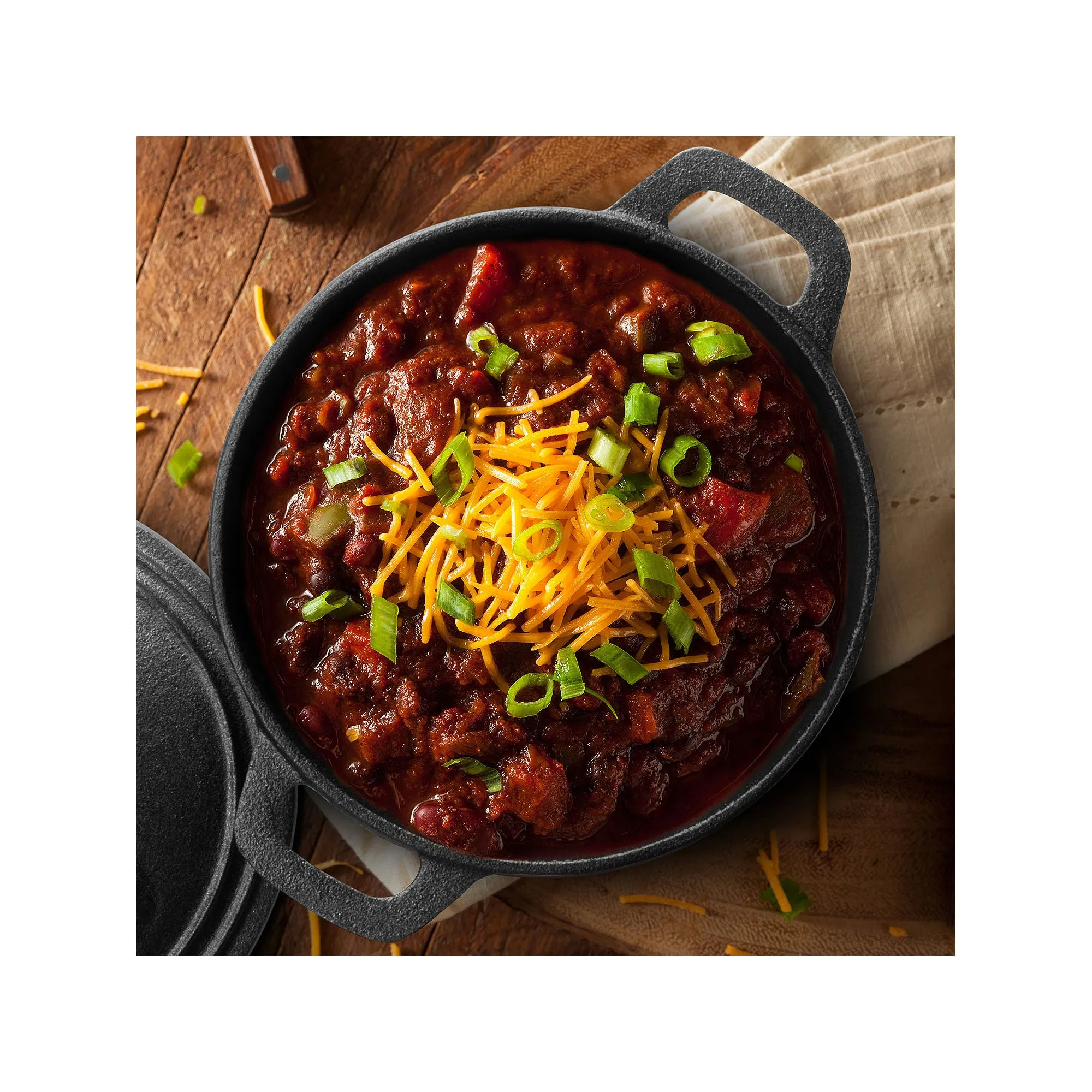 Commercial Chef 3.4 Quart Cast Iron Dutch Oven CHCI340 - BLACK ONE SIZE
