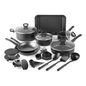 Cooks By Jcp Home Cooks 30-Pc Aluminum Non-Stick Cookware Set - BLACK ONE SIZE