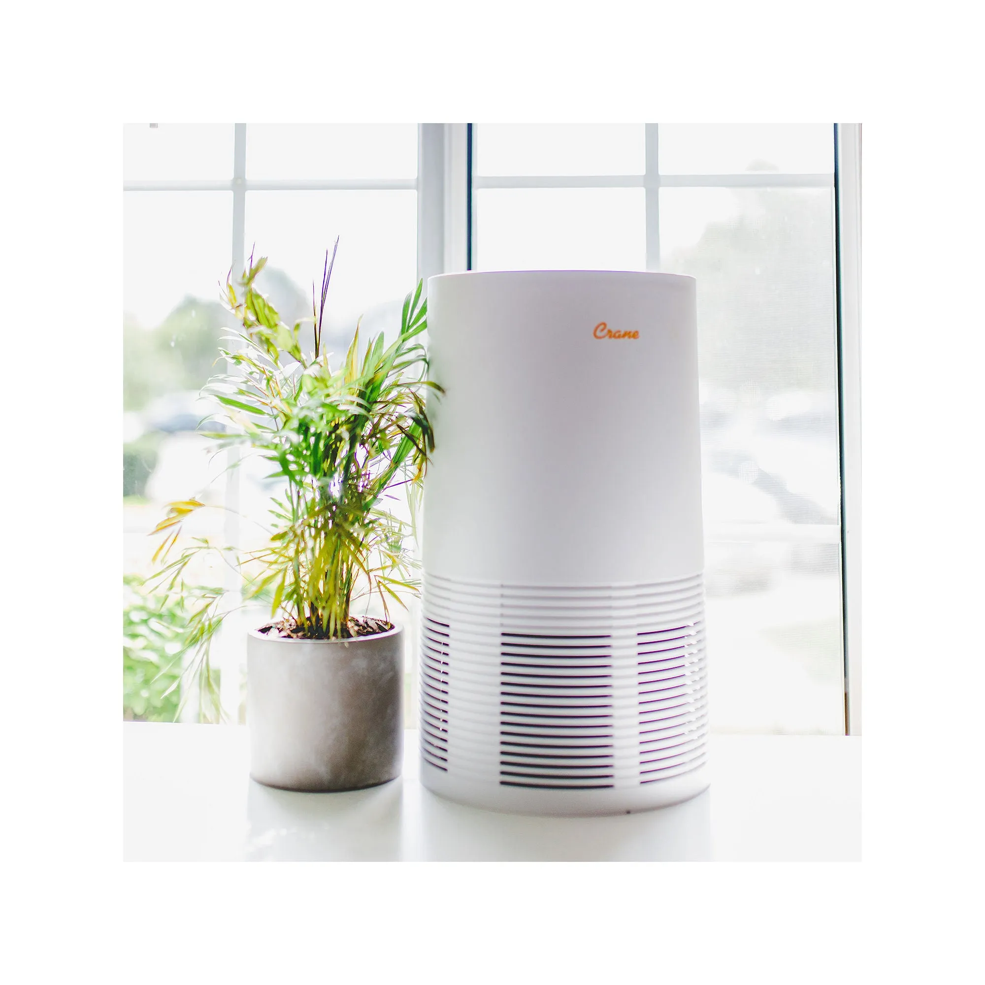 Crane True Hepa Air Purifier With Germicidal Uv Light, 300 Sq Ft. Coverage, Premium EE-5068 - WHITE ONE SIZE