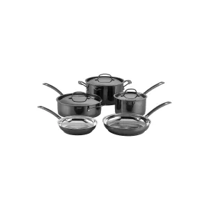 Cuisinart Micashine Stainless Steel 8-Pc. Cookware Set - BLACK ONE SIZE