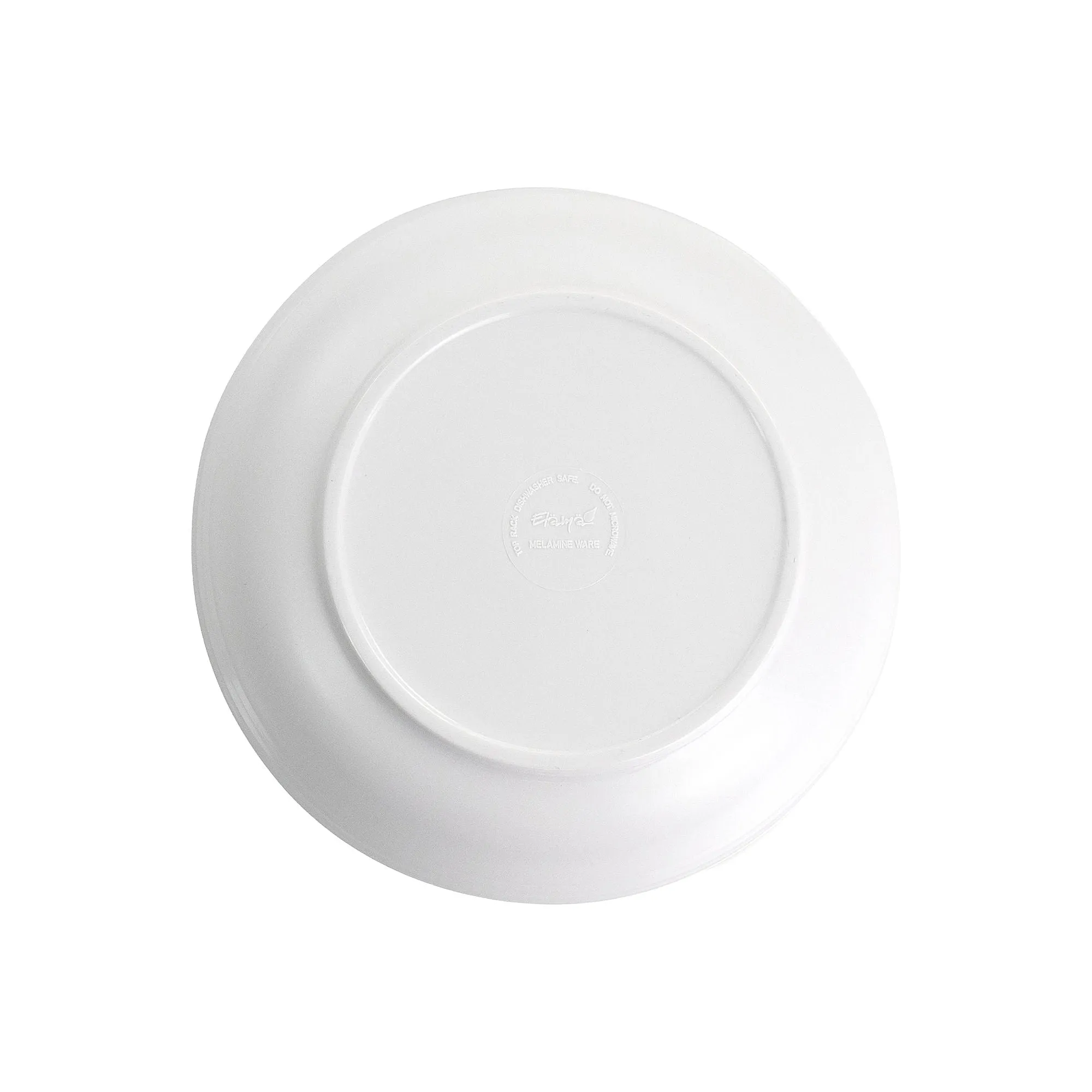 Elama Fine Sculpture 12-Pc. Melamine Dinnerware Set 975114981M - WHITE ONE SIZE