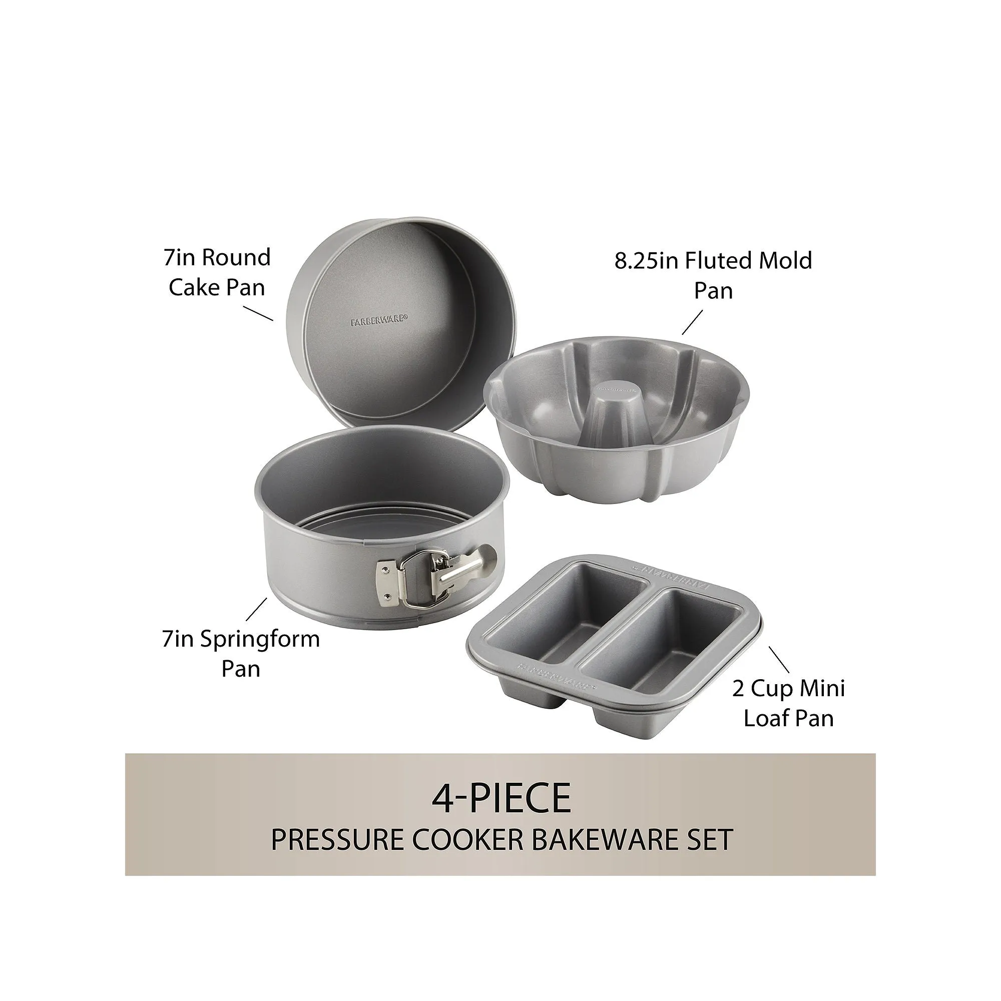 Farberware 4-Pc. Non-Stick Bakeware Set - GRAY ONE SIZE