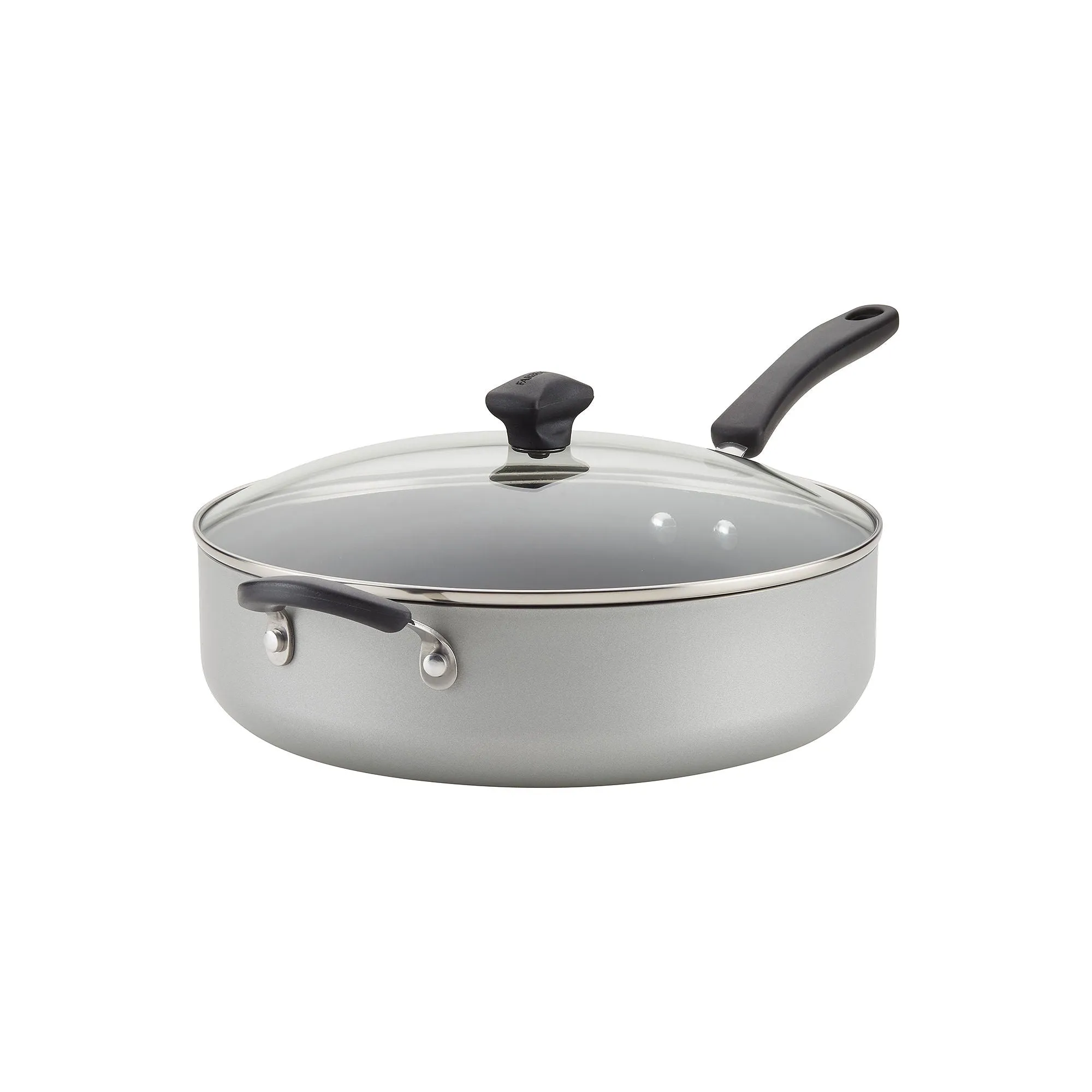 Farberware Cookstart 6-Qt. Aluminum Dishwasher Safe Non-Stick Saute Pan - SILVER ONE SIZE