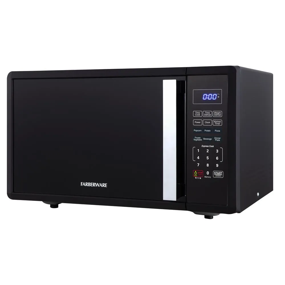 Farberware FMO11AHTBKO 1.1 Cubic Foot 1000 Watt Countertop Microwave Oven, Black