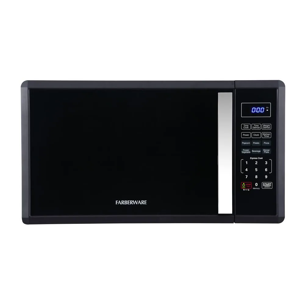 Farberware FMO11AHTBKO 1.1 Cubic Foot 1000 Watt Countertop Microwave Oven, Black