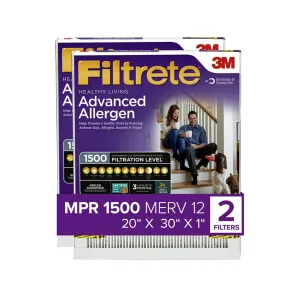 Filtrete 2022-2PK-3 Algn Bct Vrs Filter 20x30x1